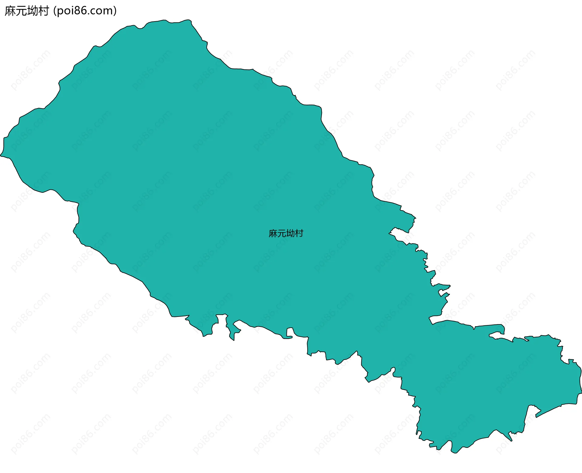 麻元坳村边界地图