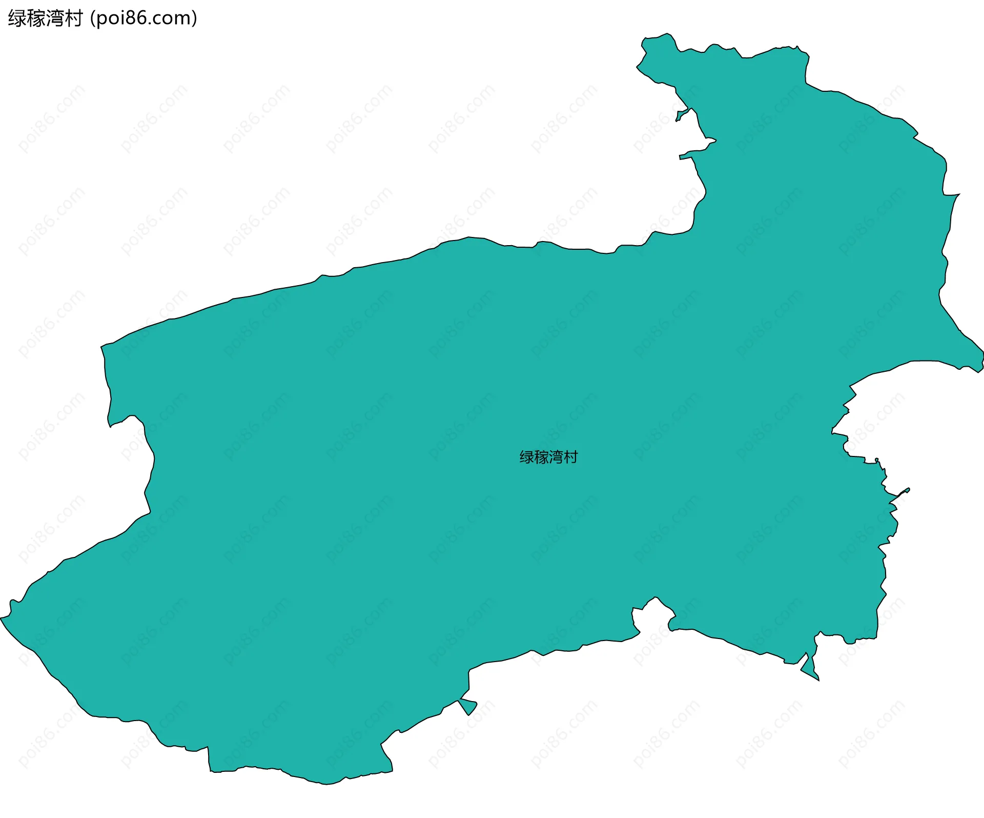 绿稼湾村边界地图