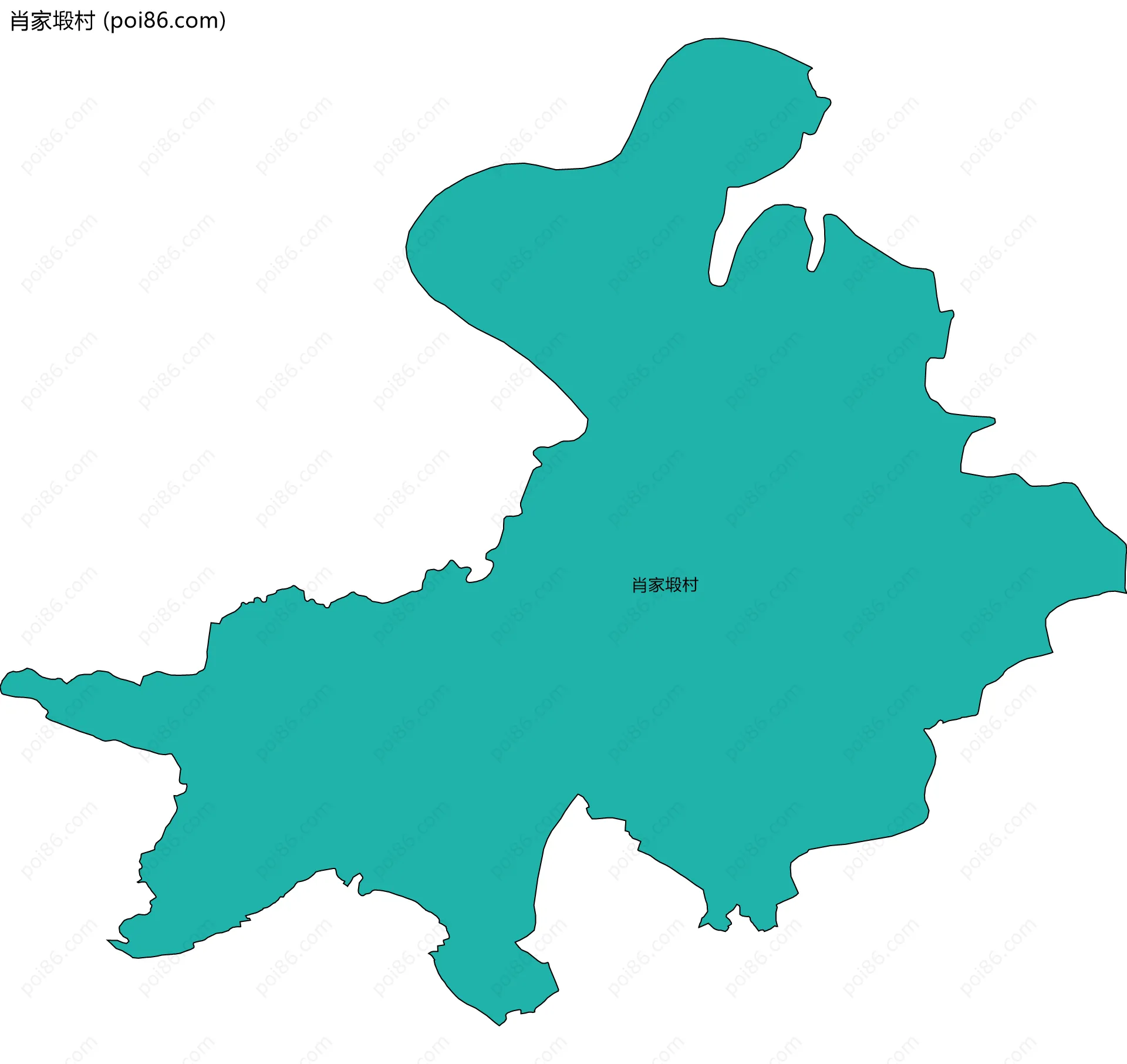 肖家塅村边界地图