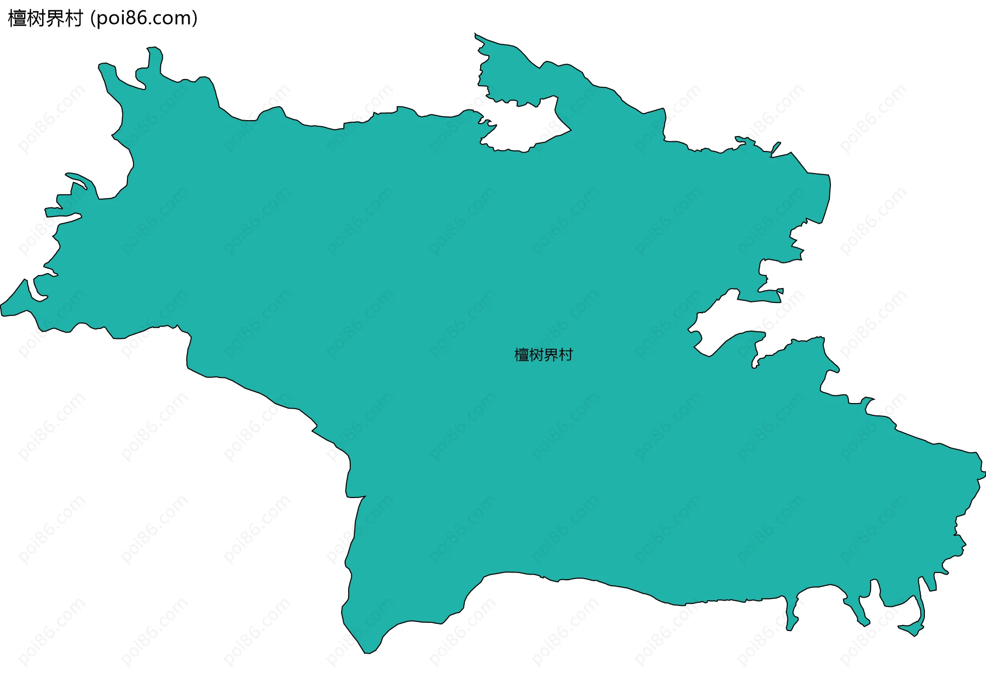 檀树界村边界地图