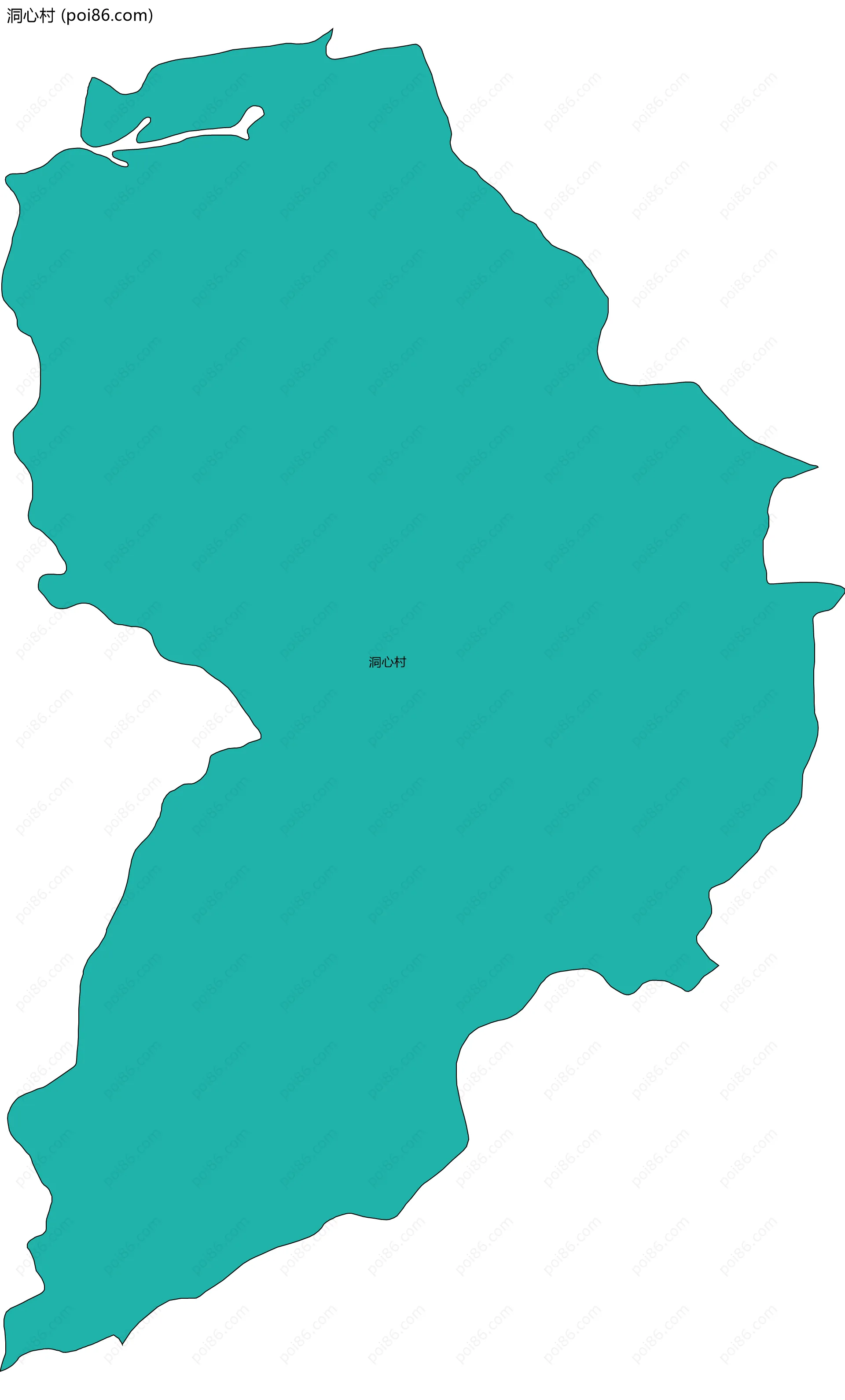 洞心村边界地图
