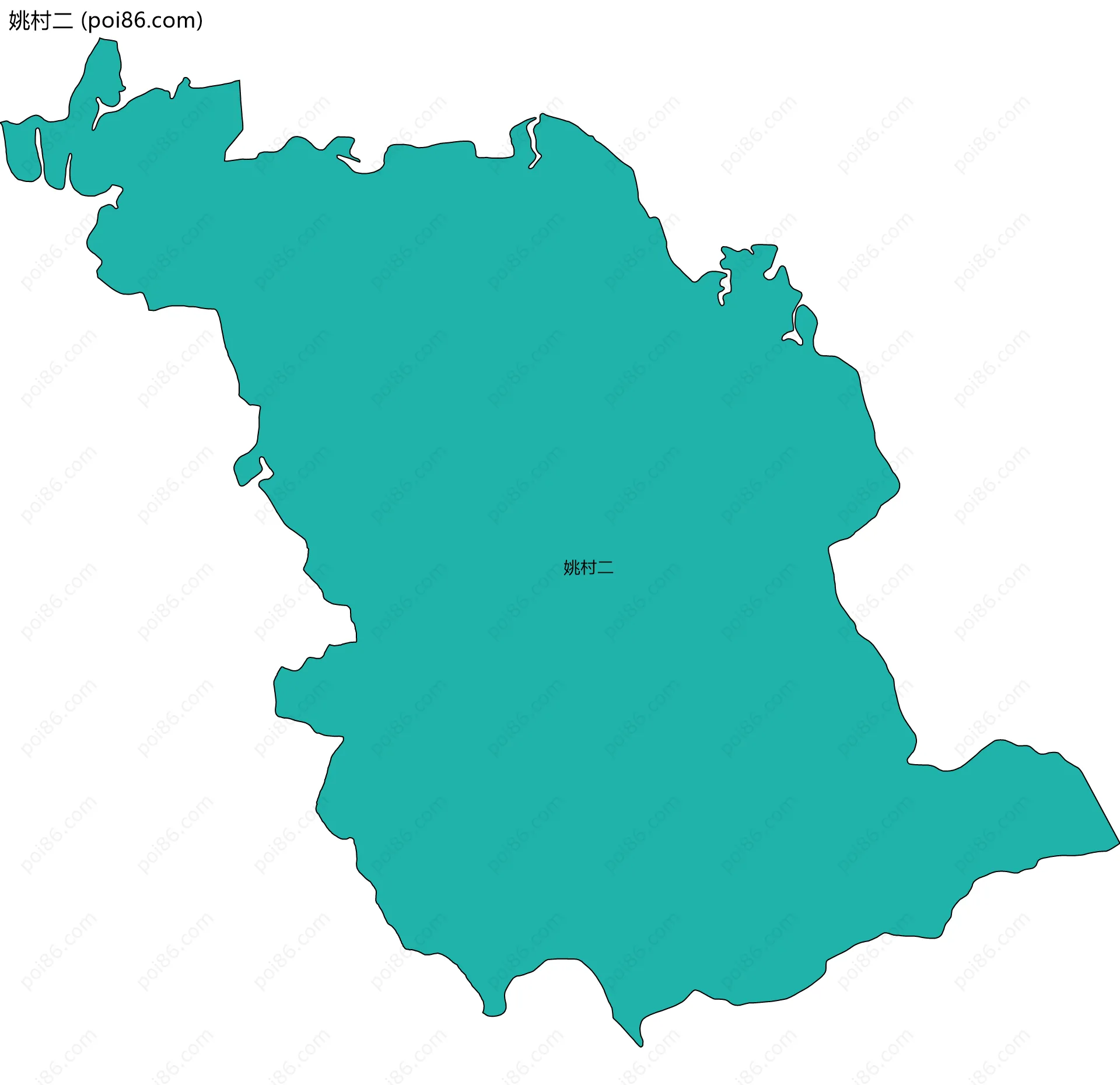 姚村二边界地图