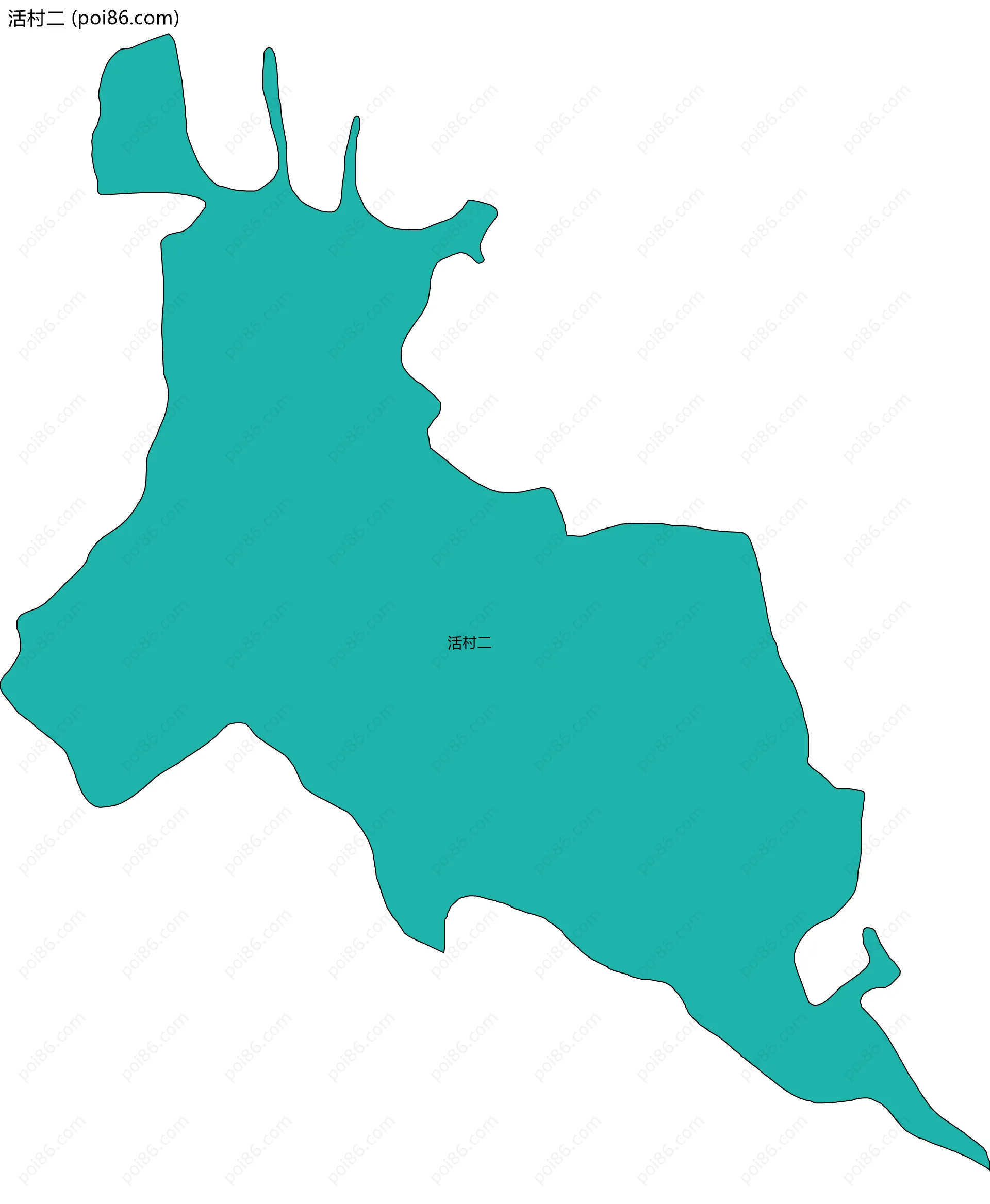 活村二边界地图