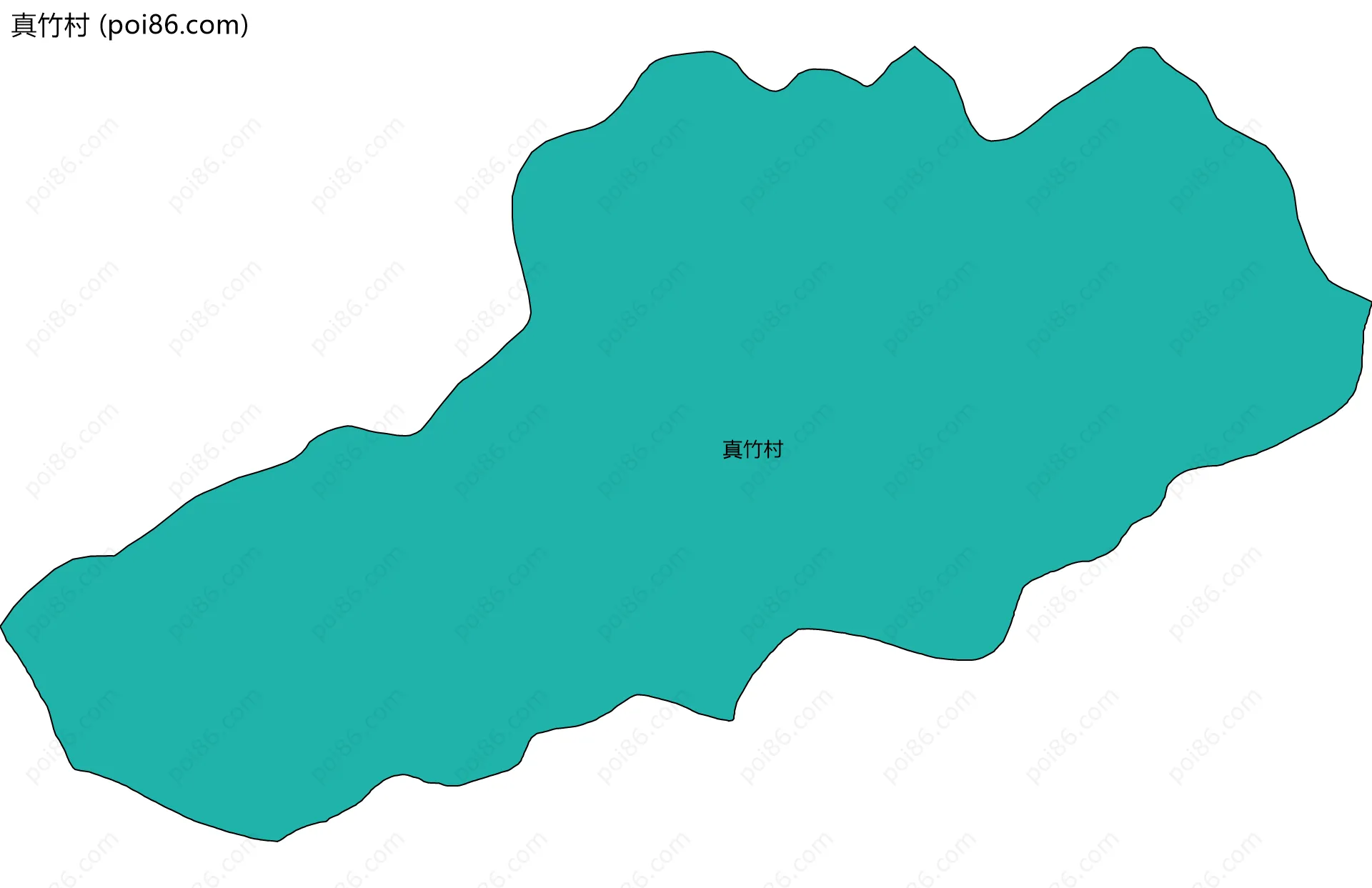 真竹村边界地图