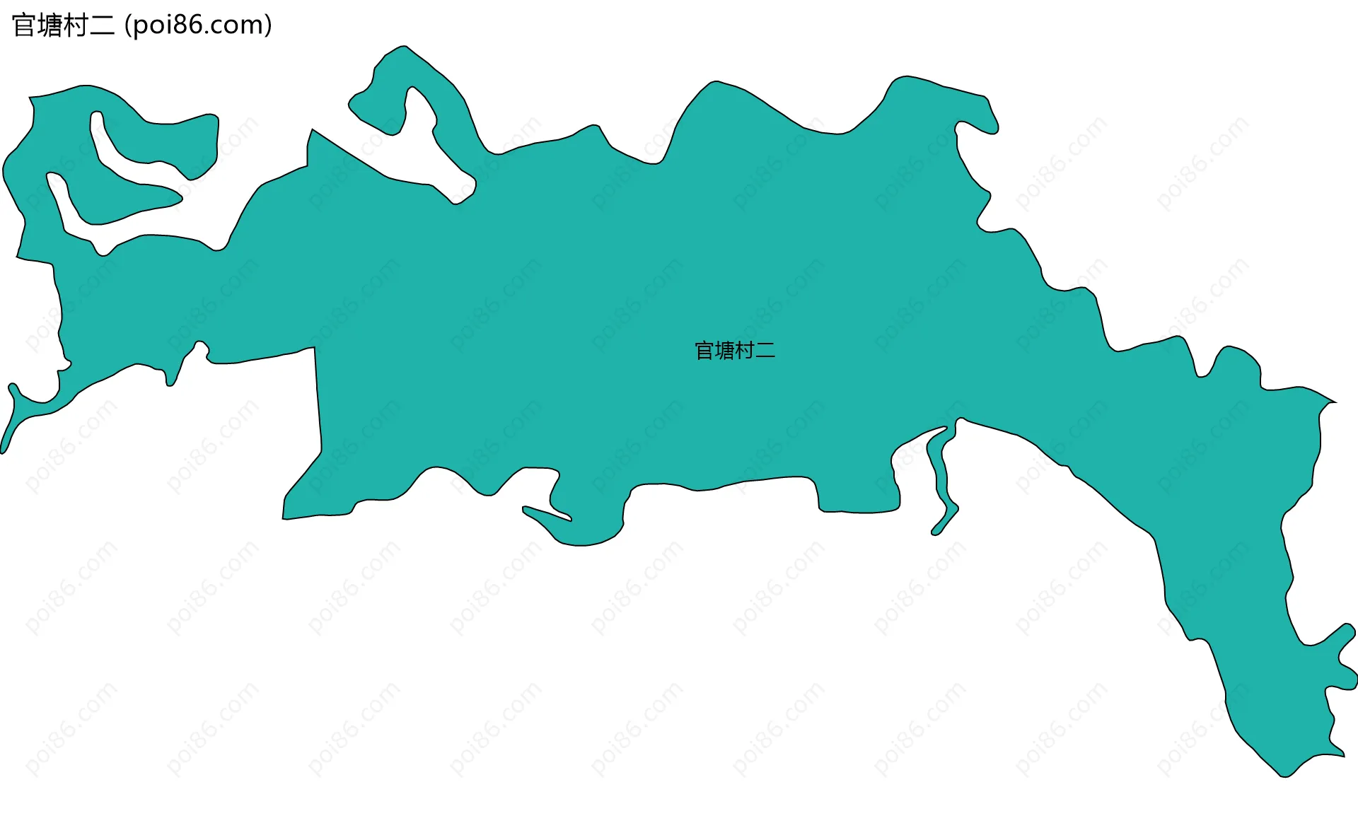 官塘村二边界地图