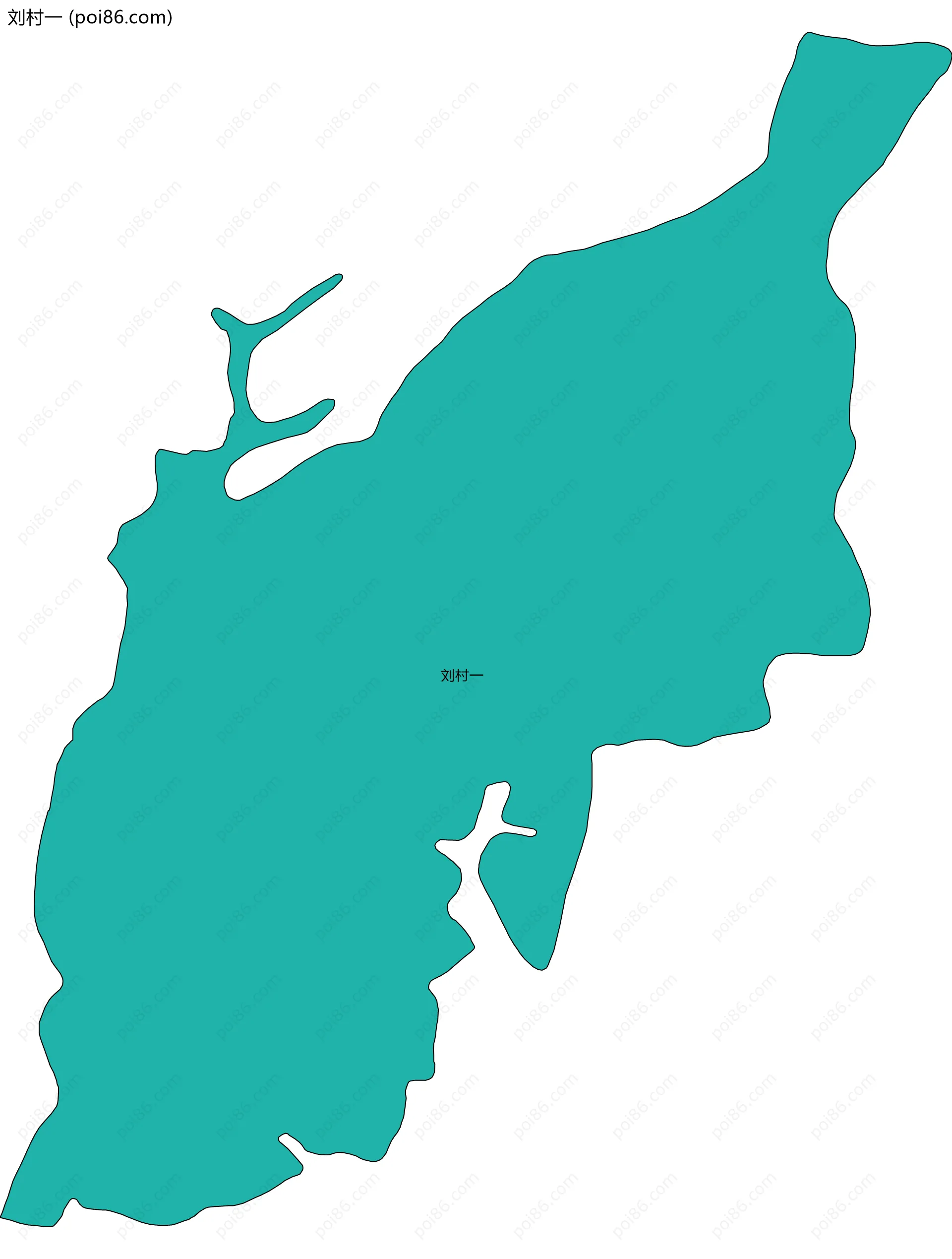 刘村一边界地图