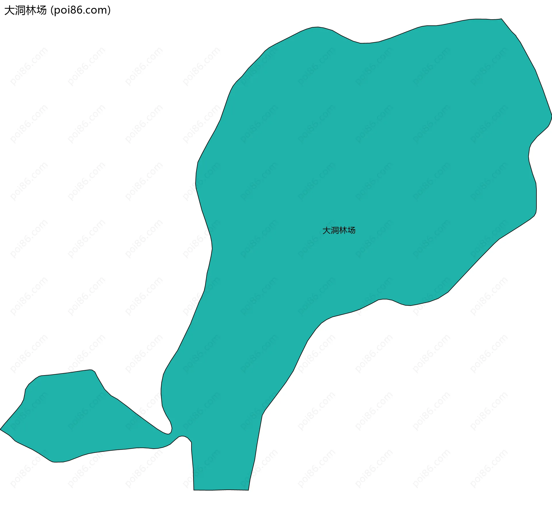 大洞林场边界地图