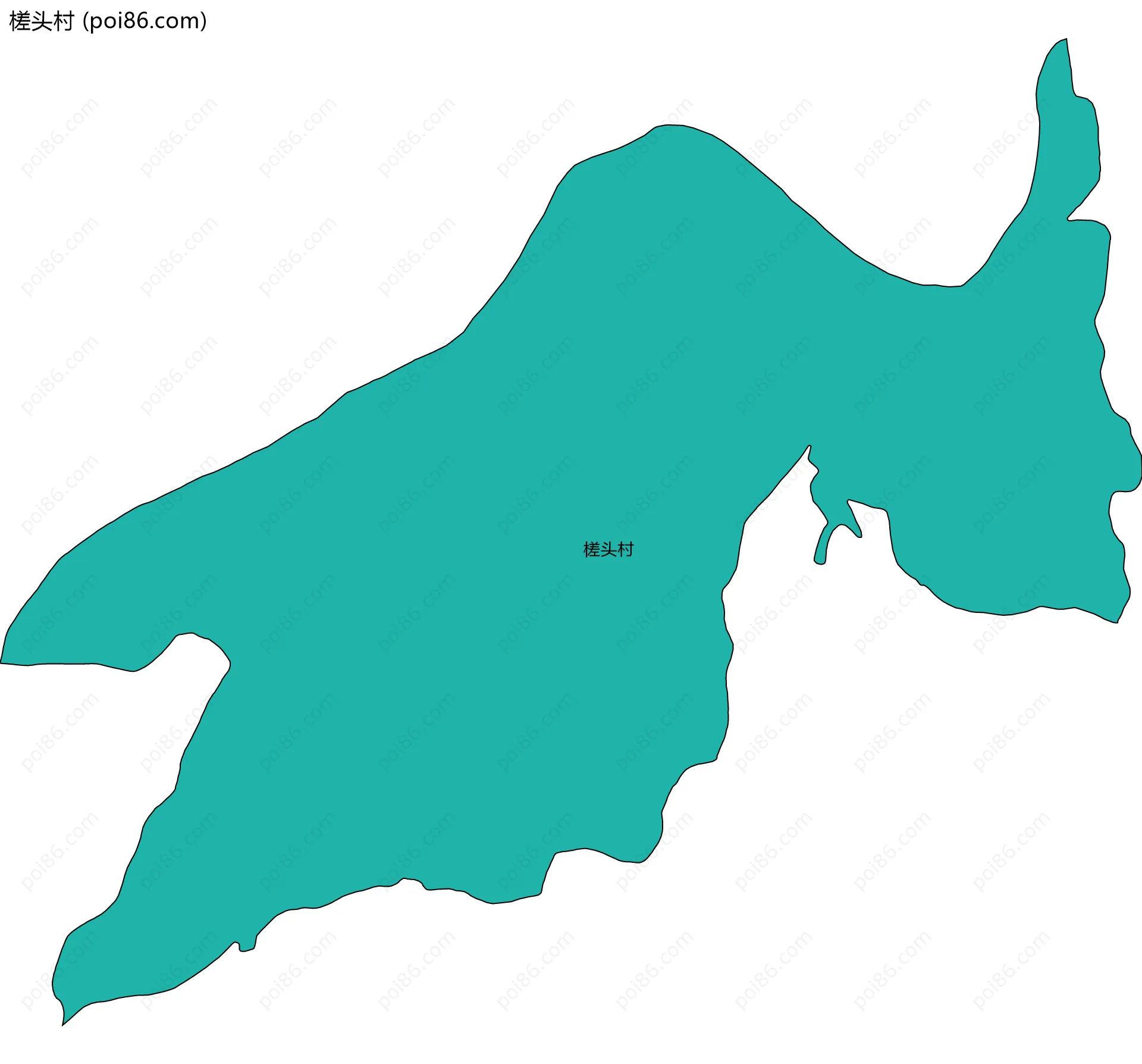 槎头村边界地图