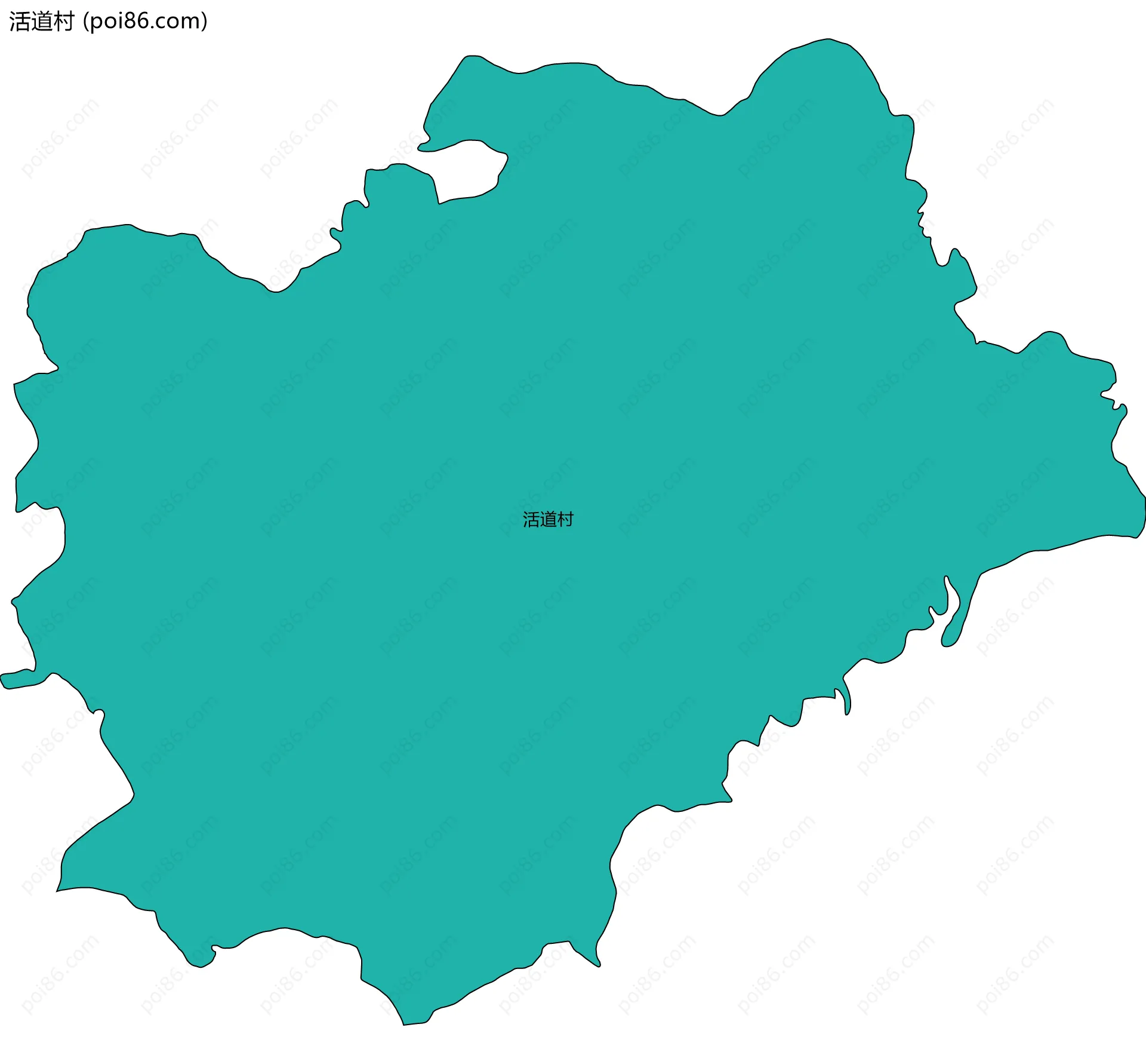 活道村边界地图
