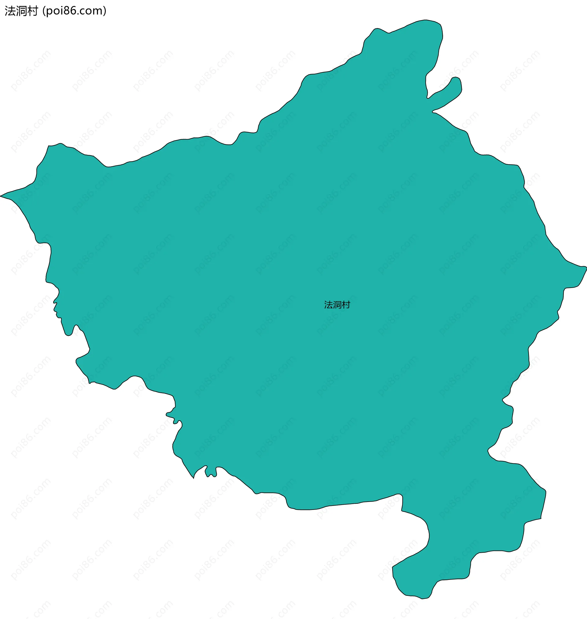 法洞村边界地图