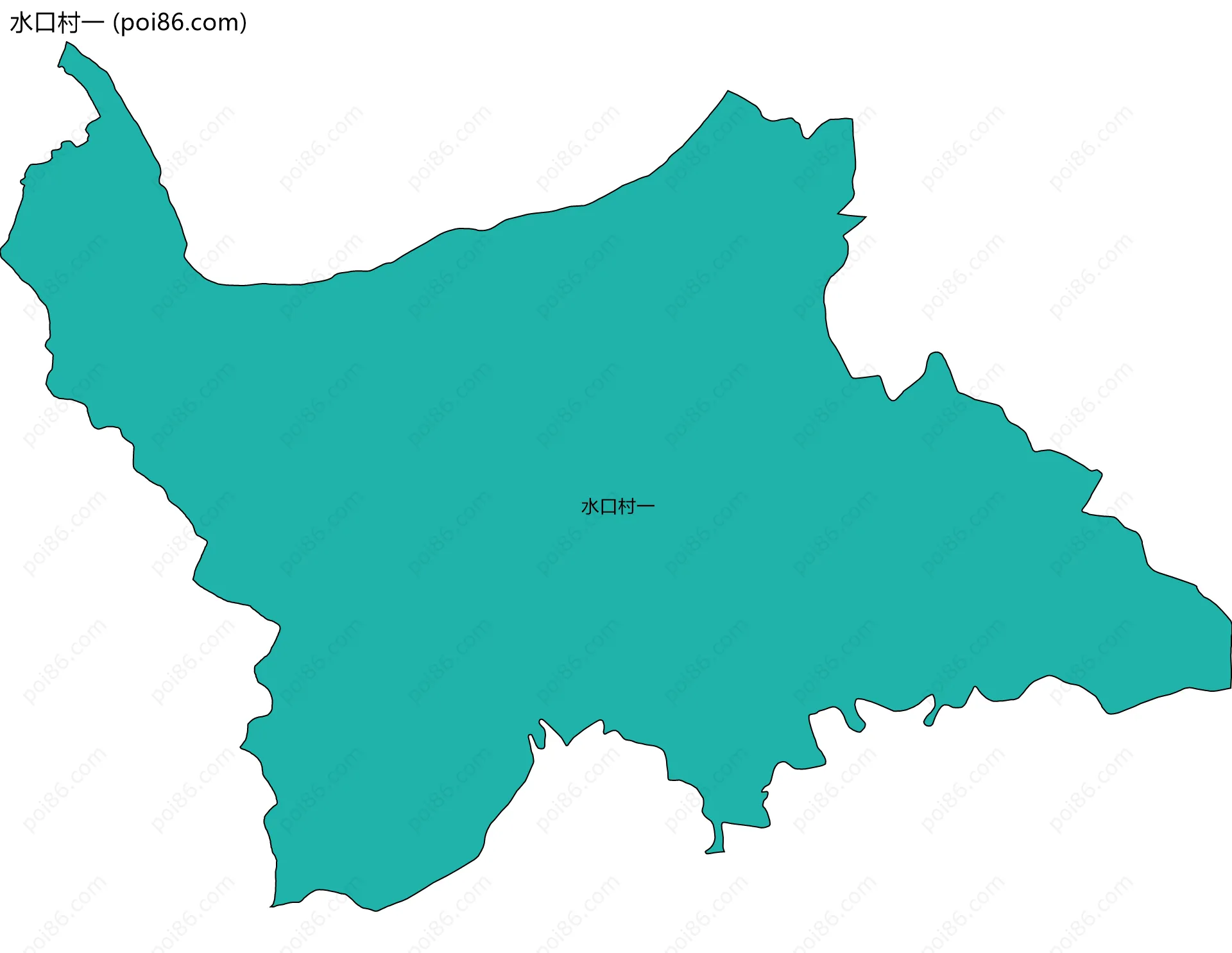 水口村一边界地图