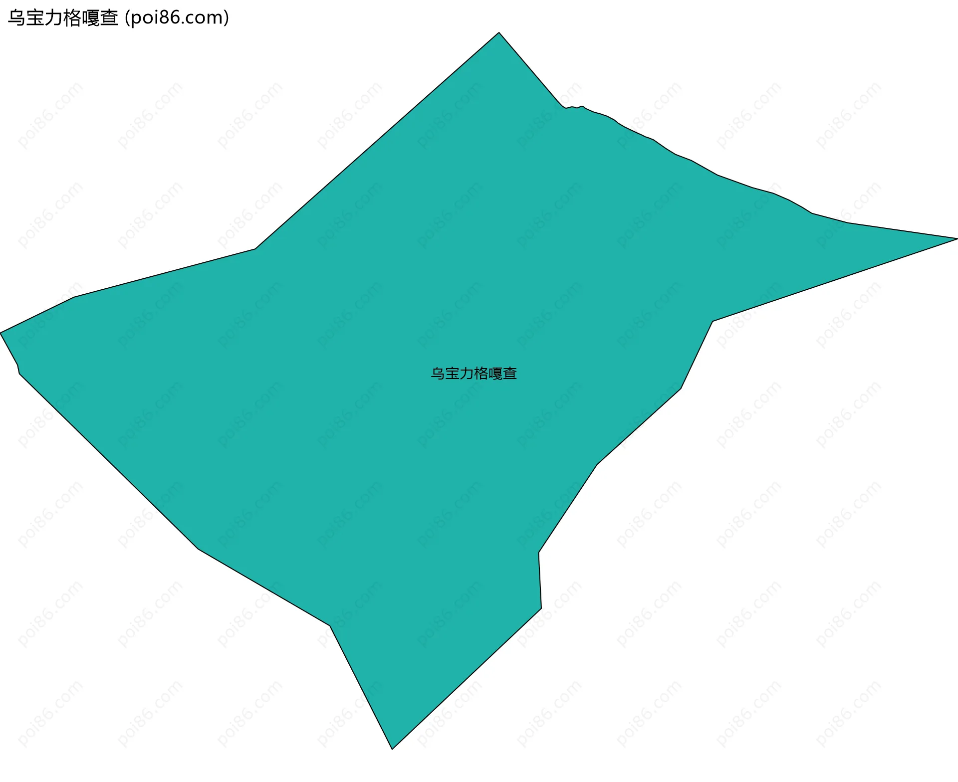 乌宝力格嘎查边界地图