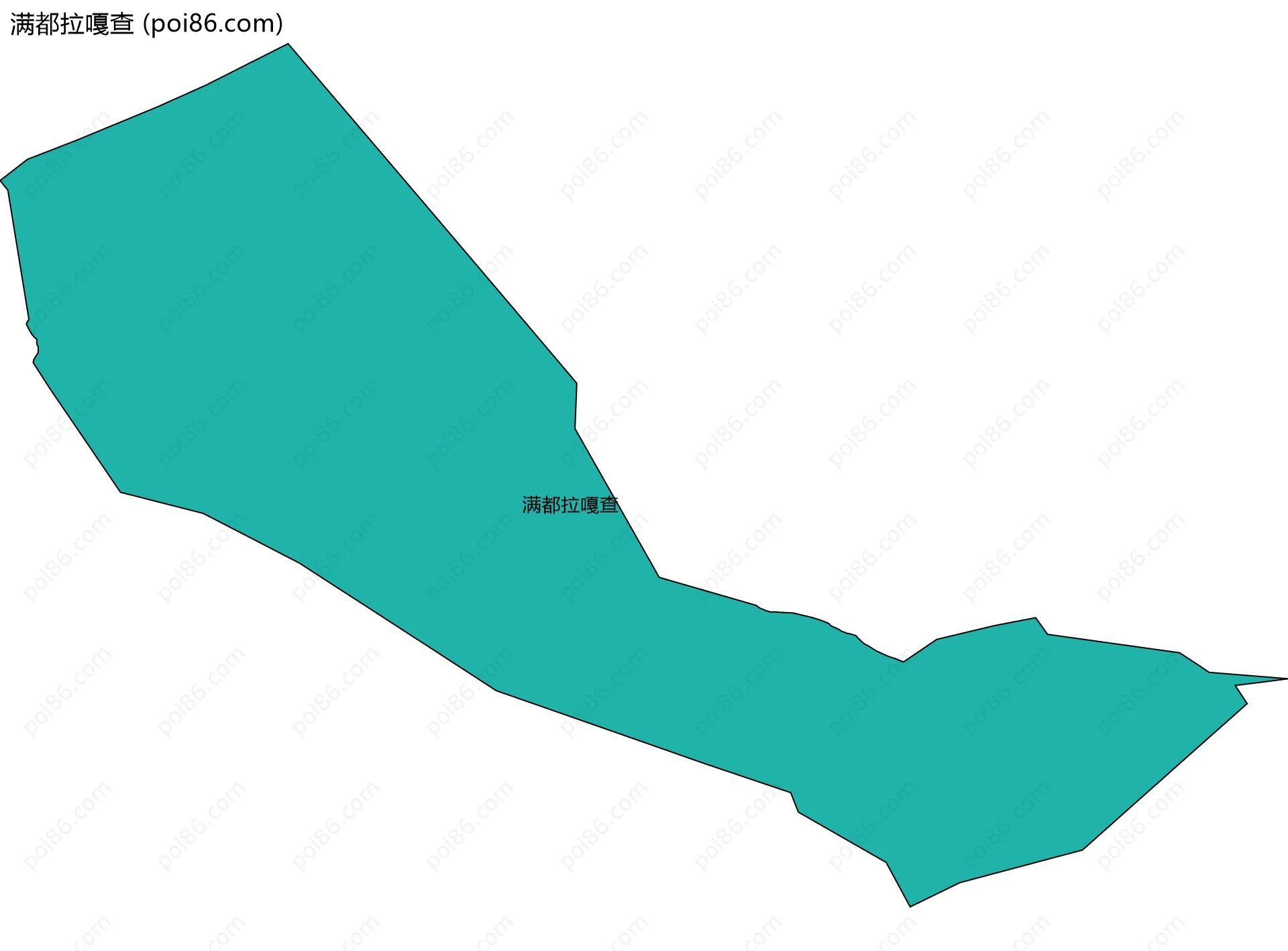 满都拉嘎查边界地图