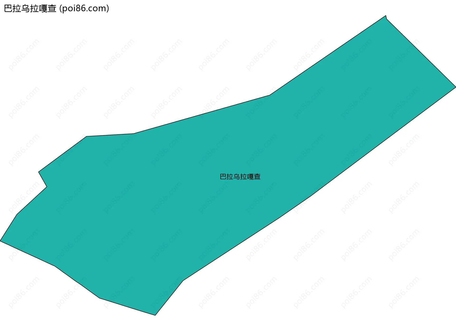 巴拉乌拉嘎查边界地图