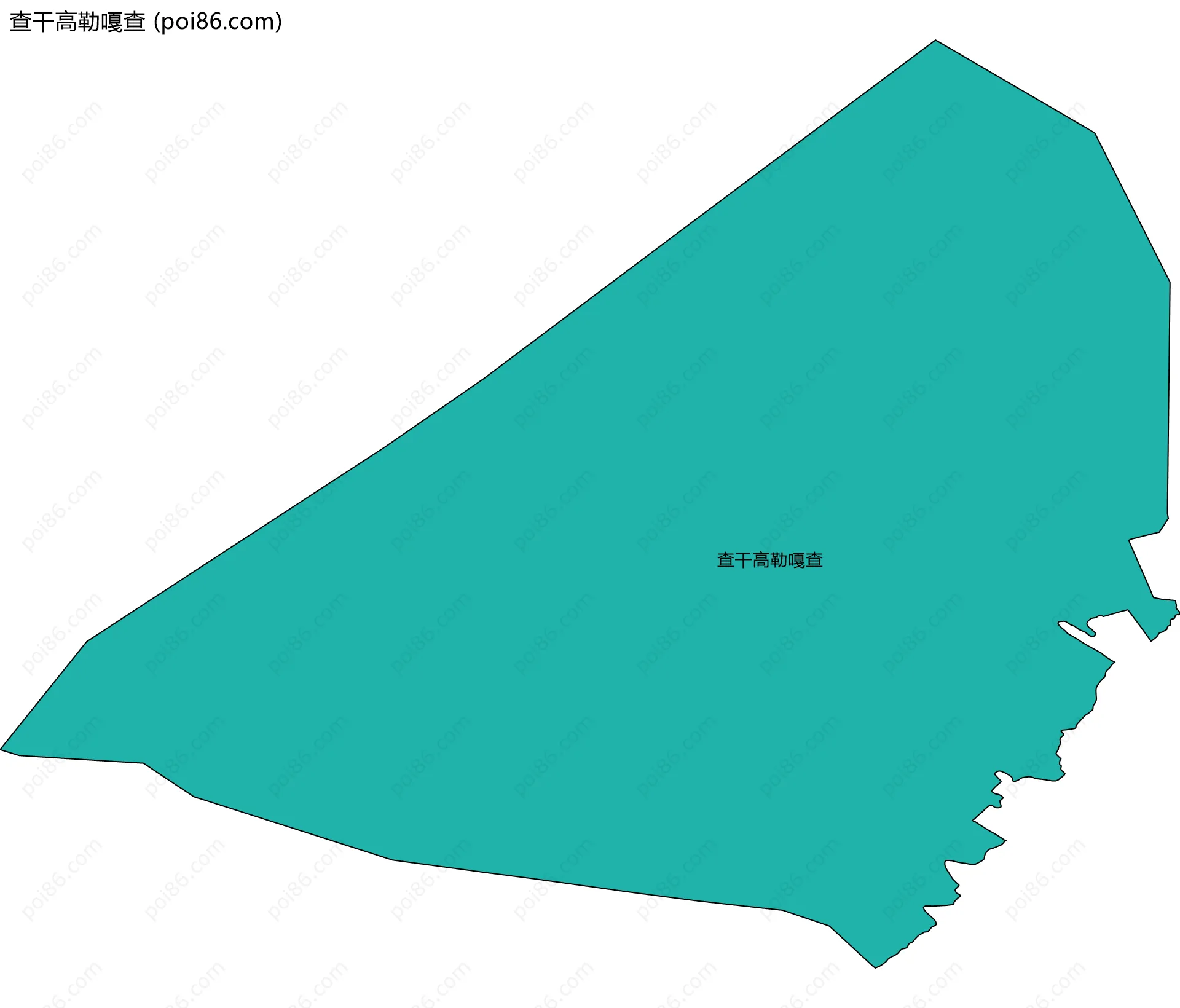 查干高勒嘎查边界地图