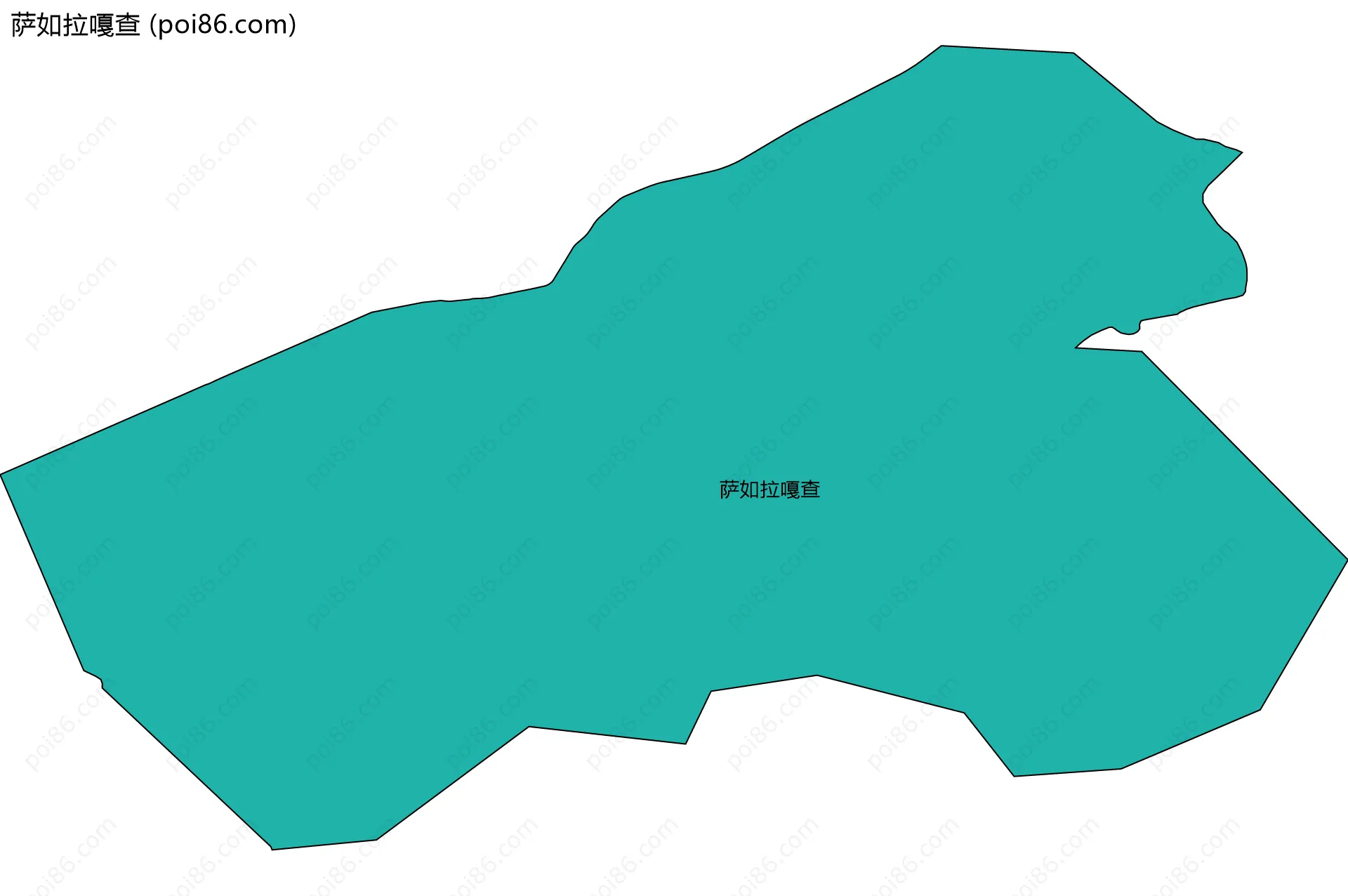 萨如拉嘎查边界地图