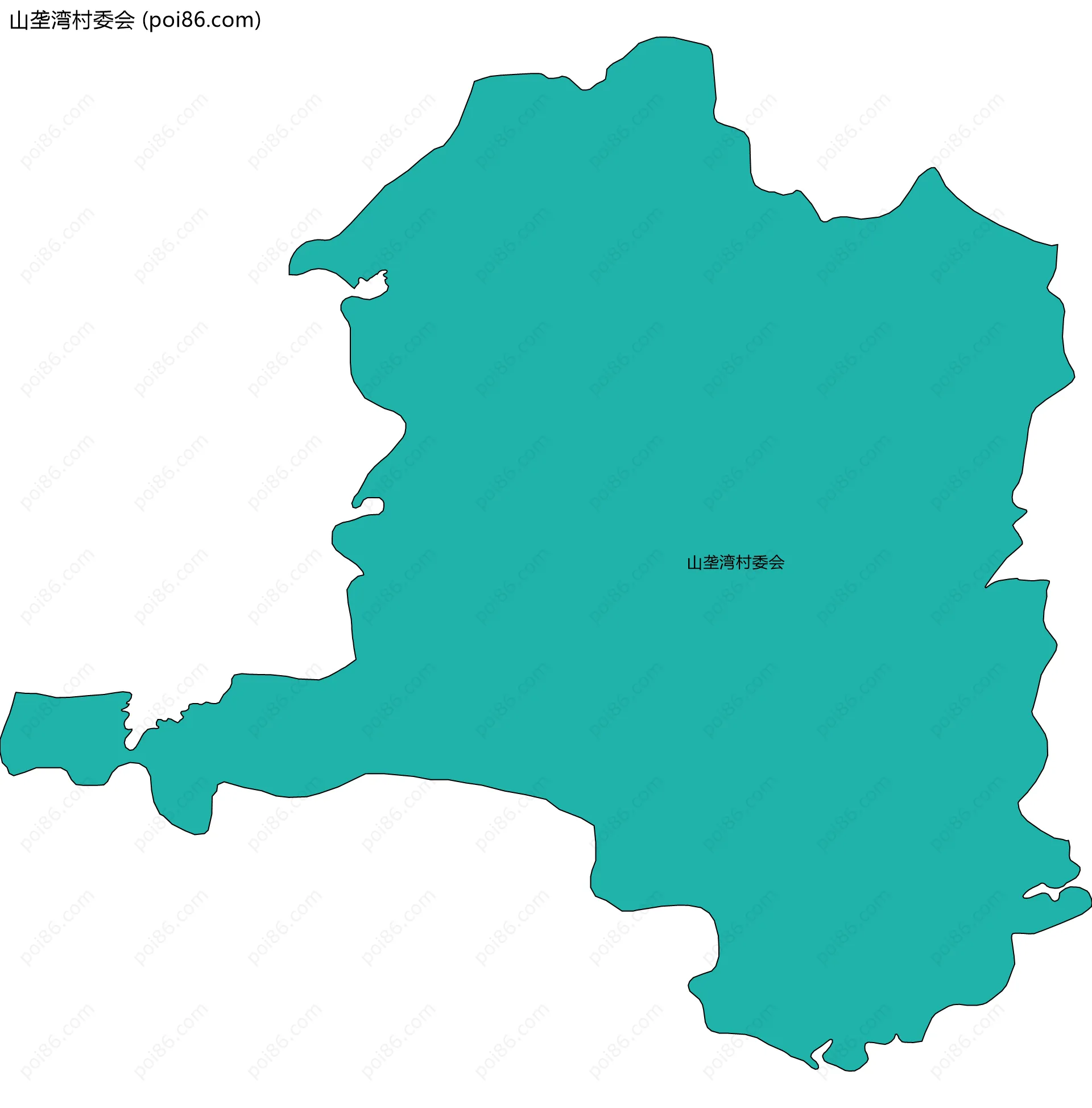 山垄湾村委会边界地图