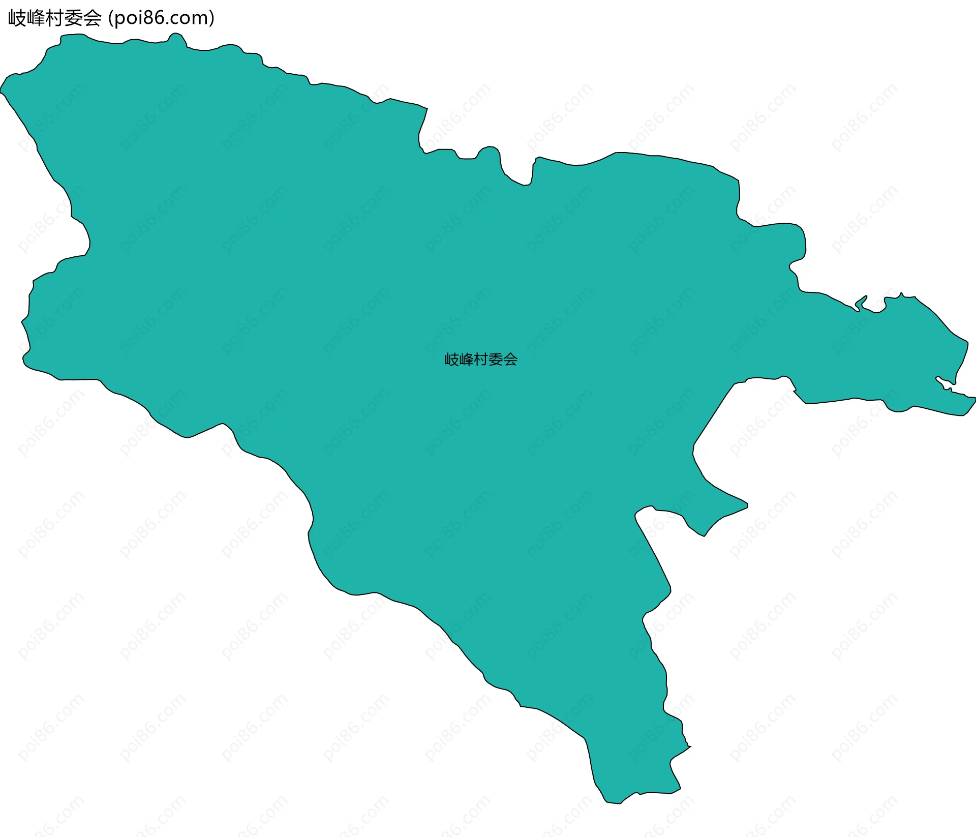 岐峰村委会边界地图