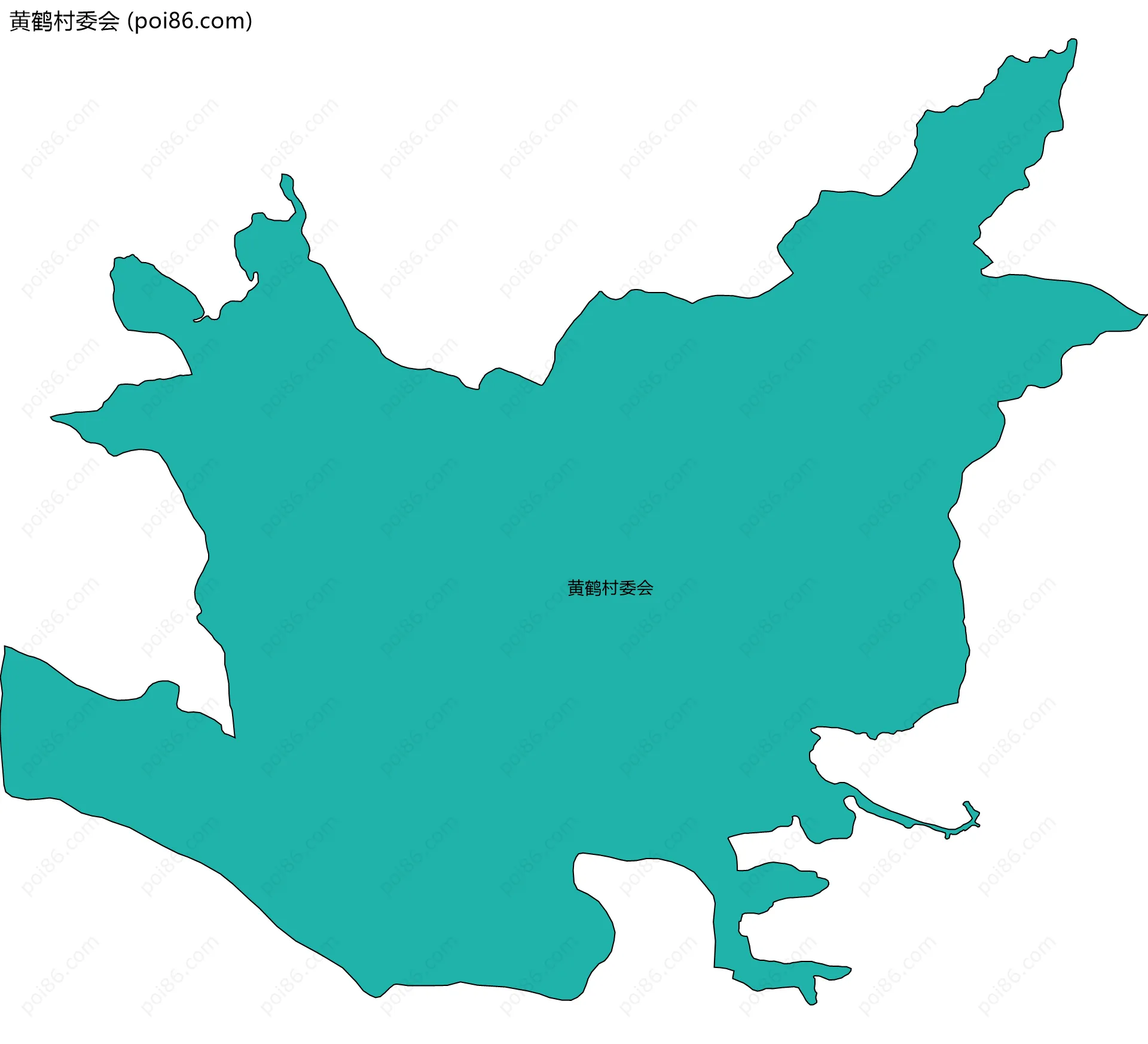 黄鹤村委会边界地图
