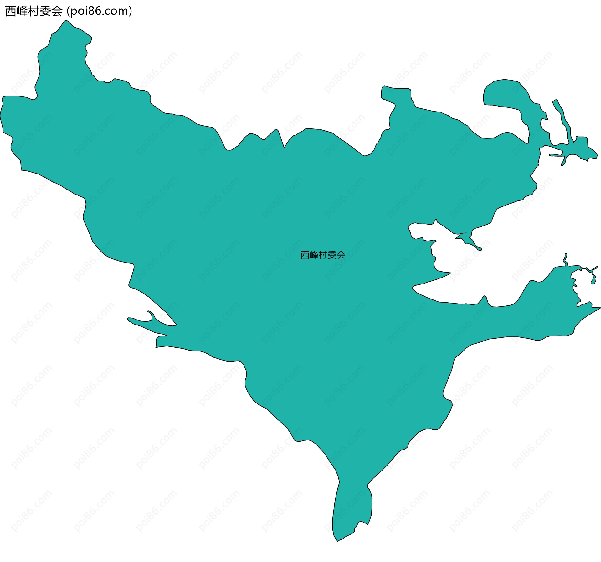 西峰村委会边界地图