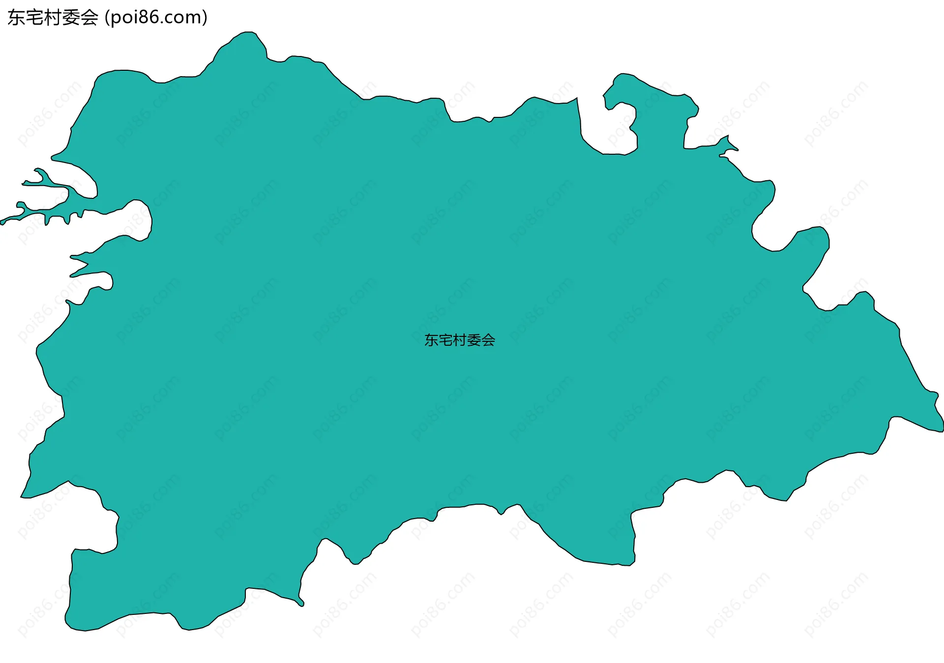 东宅村委会边界地图