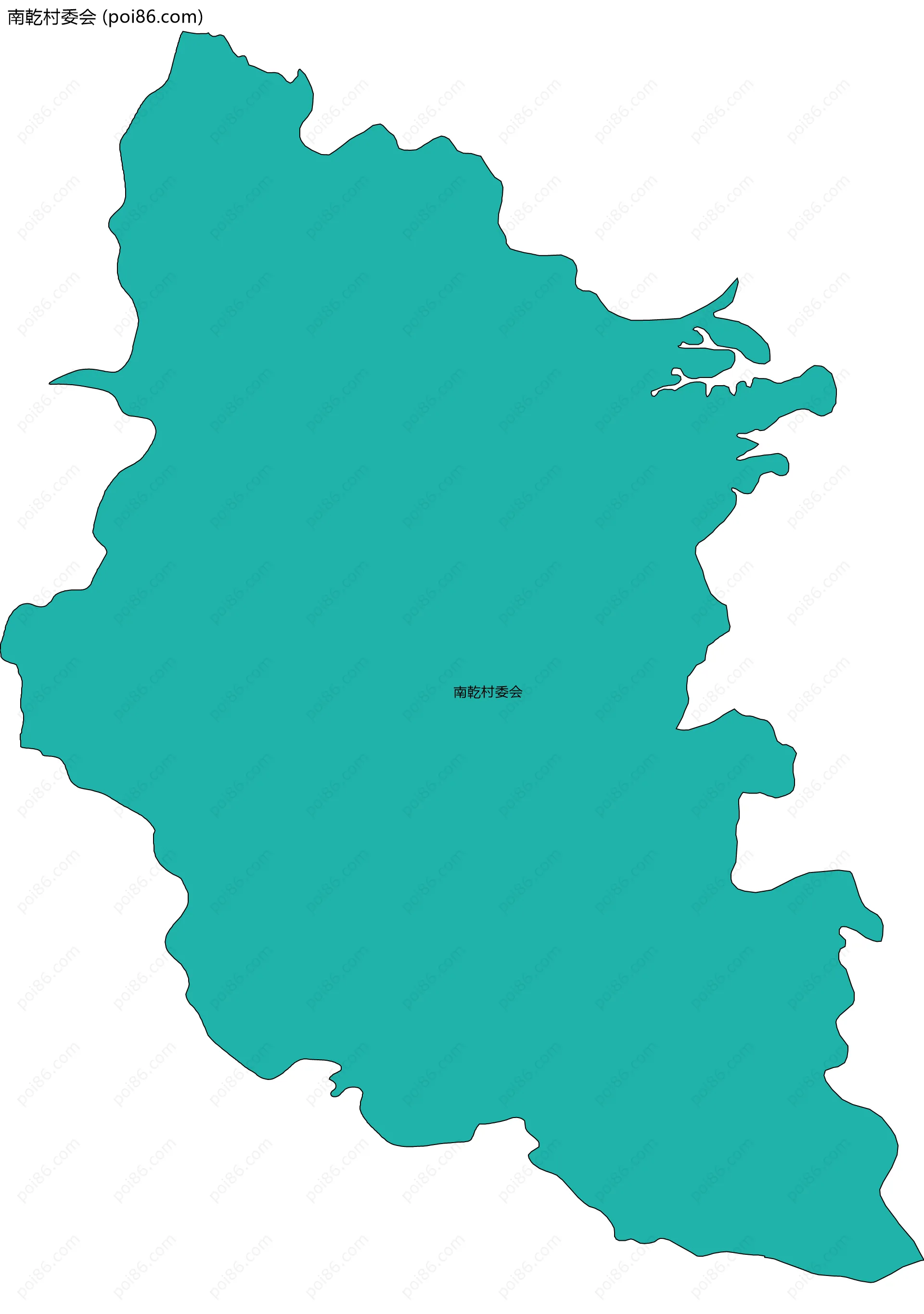 南乾村委会边界地图