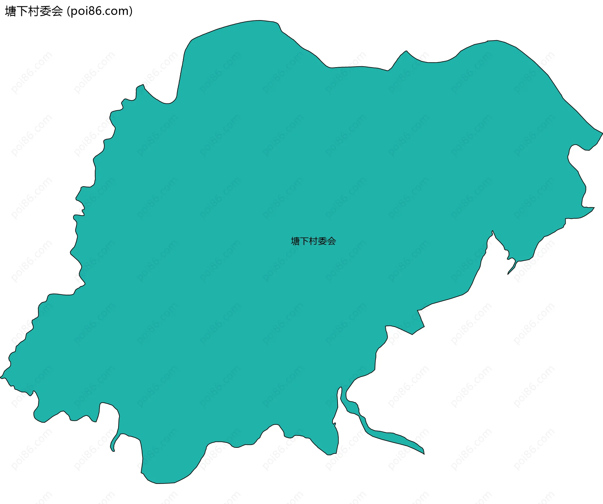 塘下村委会边界地图