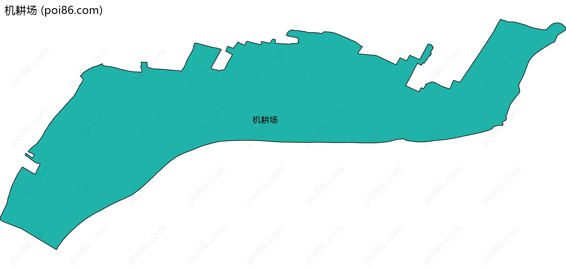 机耕场边界地图