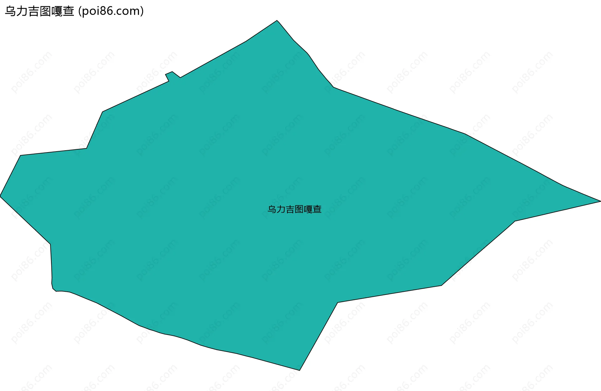 乌力吉图嘎查边界地图