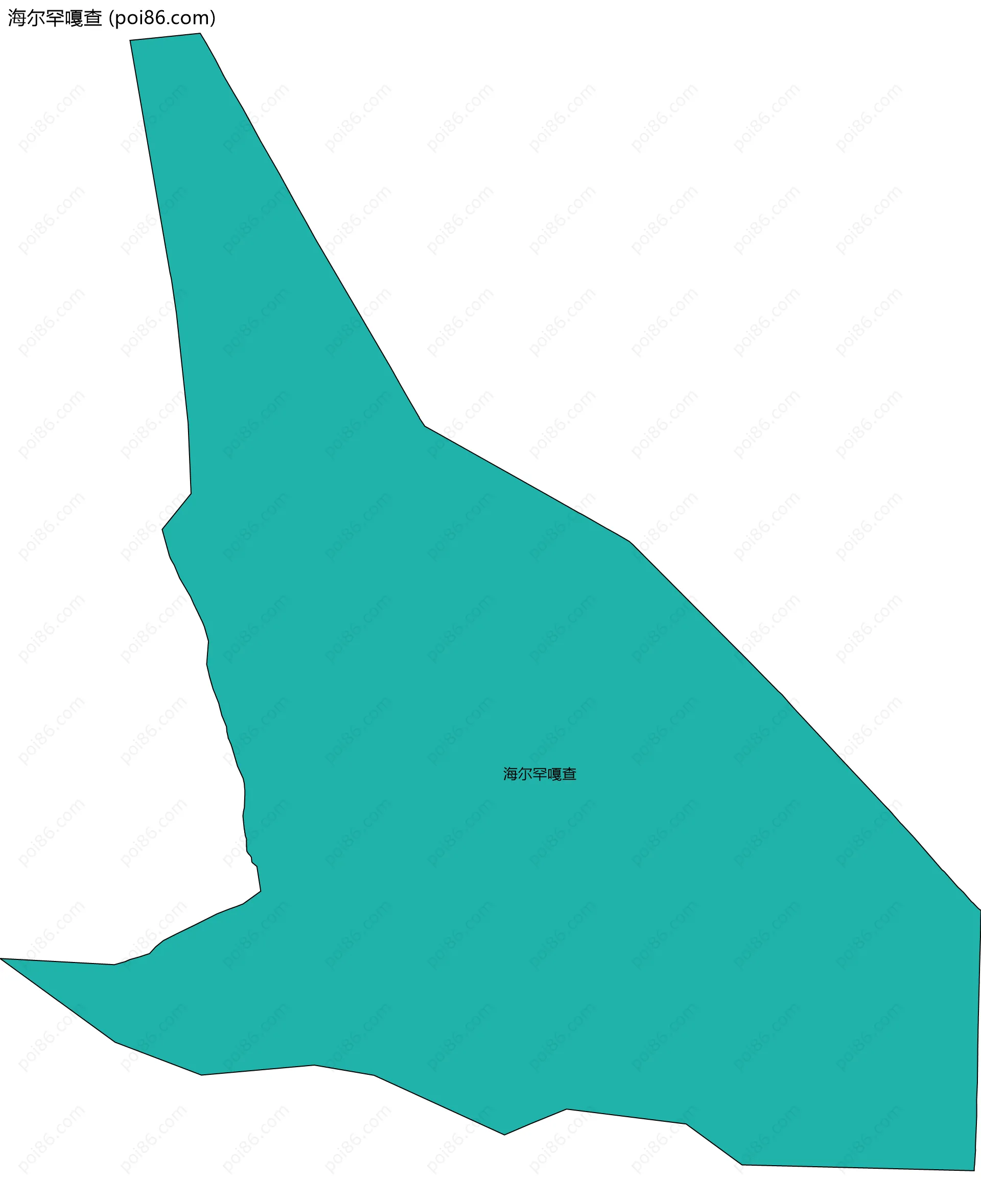 海尔罕嘎查边界地图