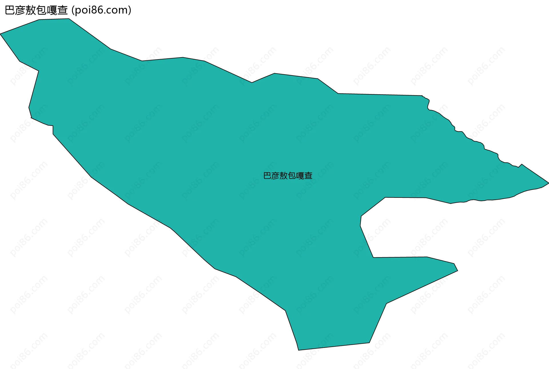 巴彦敖包嘎查边界地图