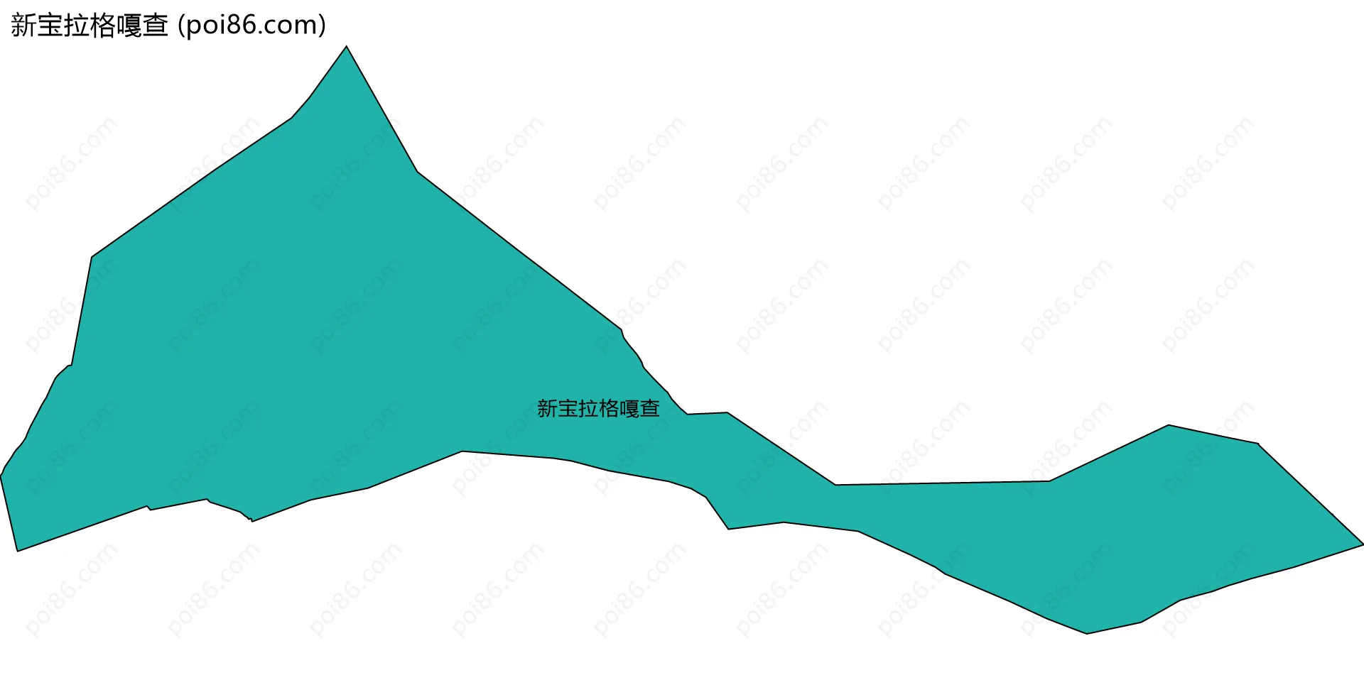 新宝拉格嘎查边界地图