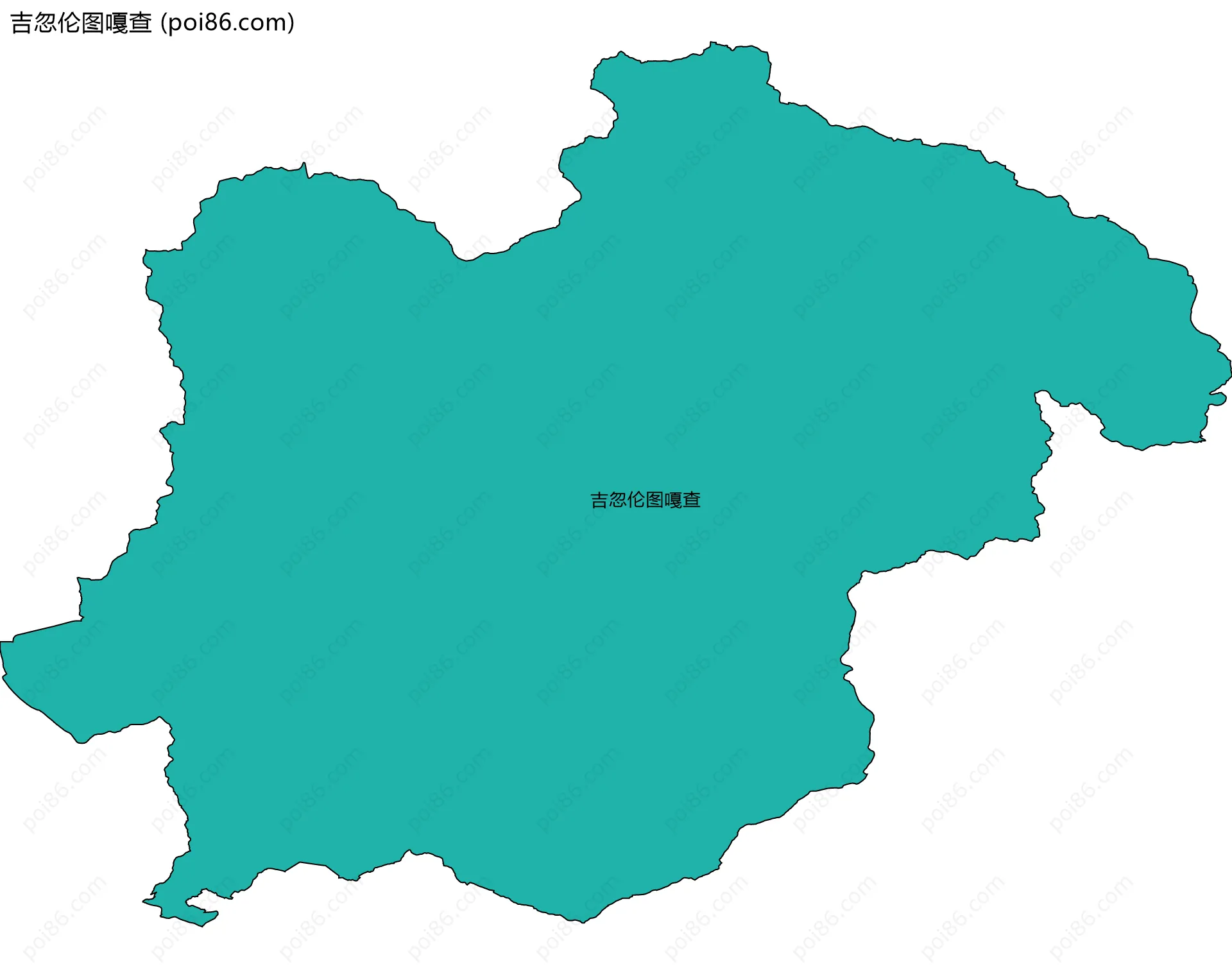 吉忽伦图嘎查边界地图