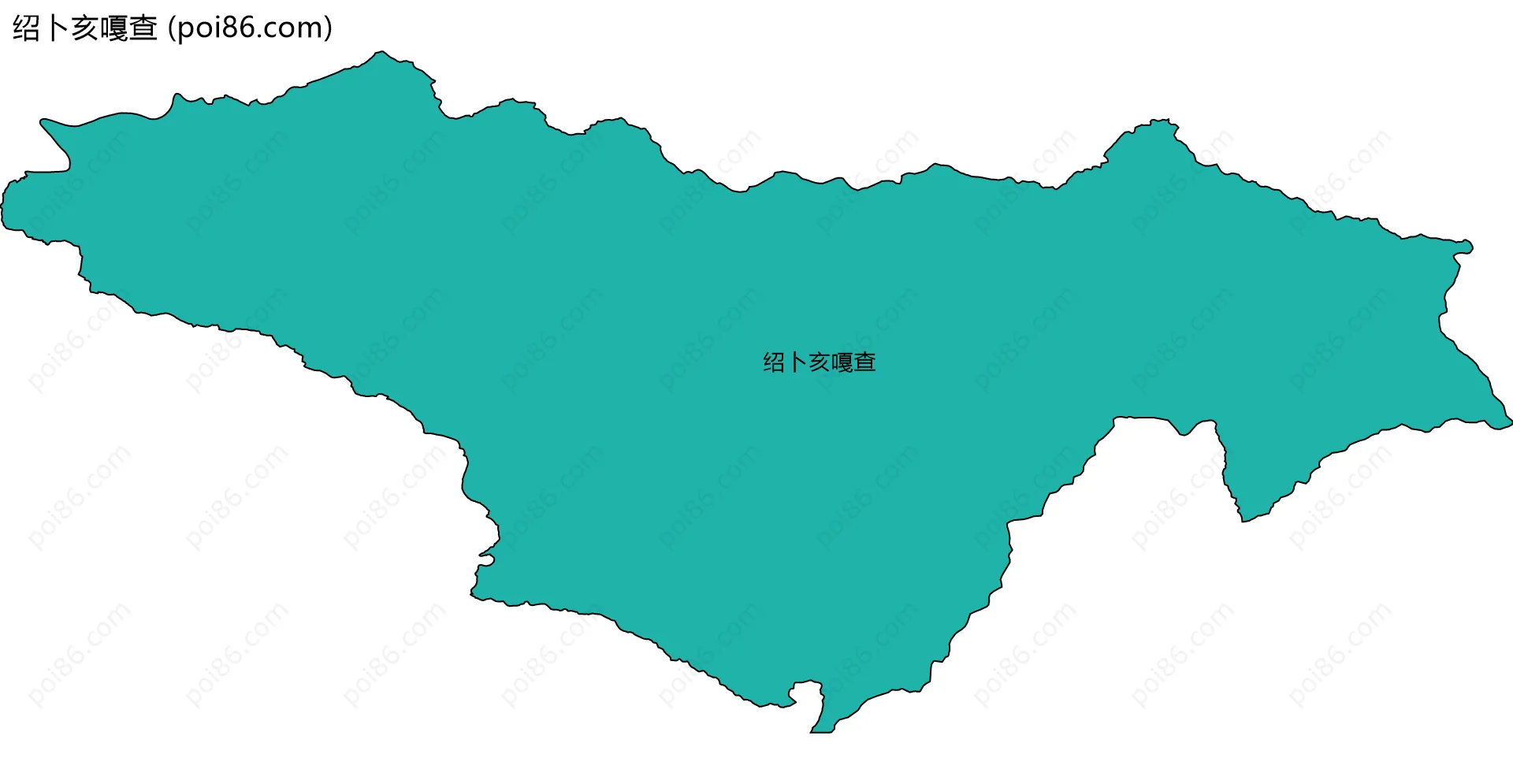 绍卜亥嘎查边界地图