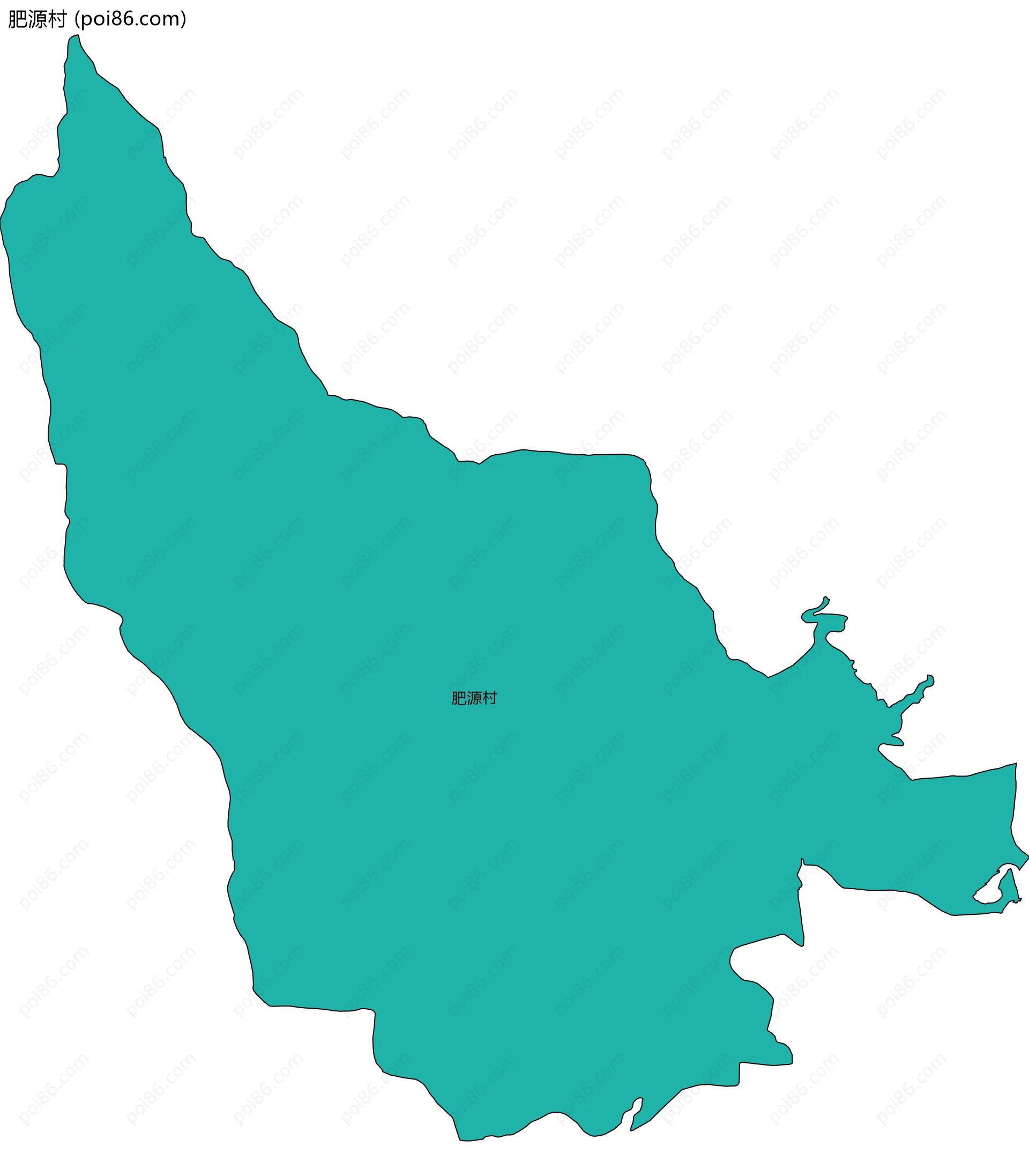 肥源村边界地图
