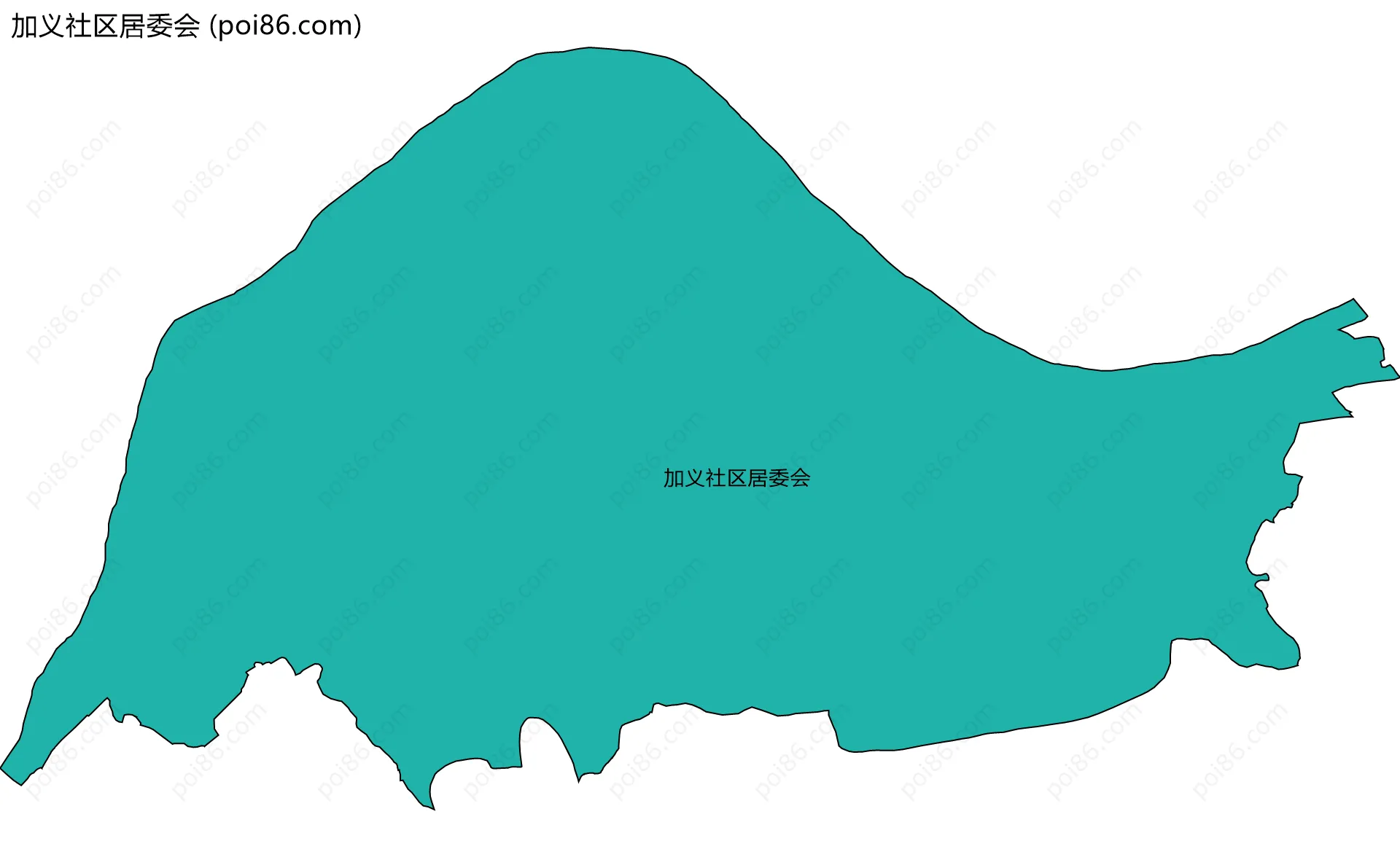 加义社区居委会边界地图
