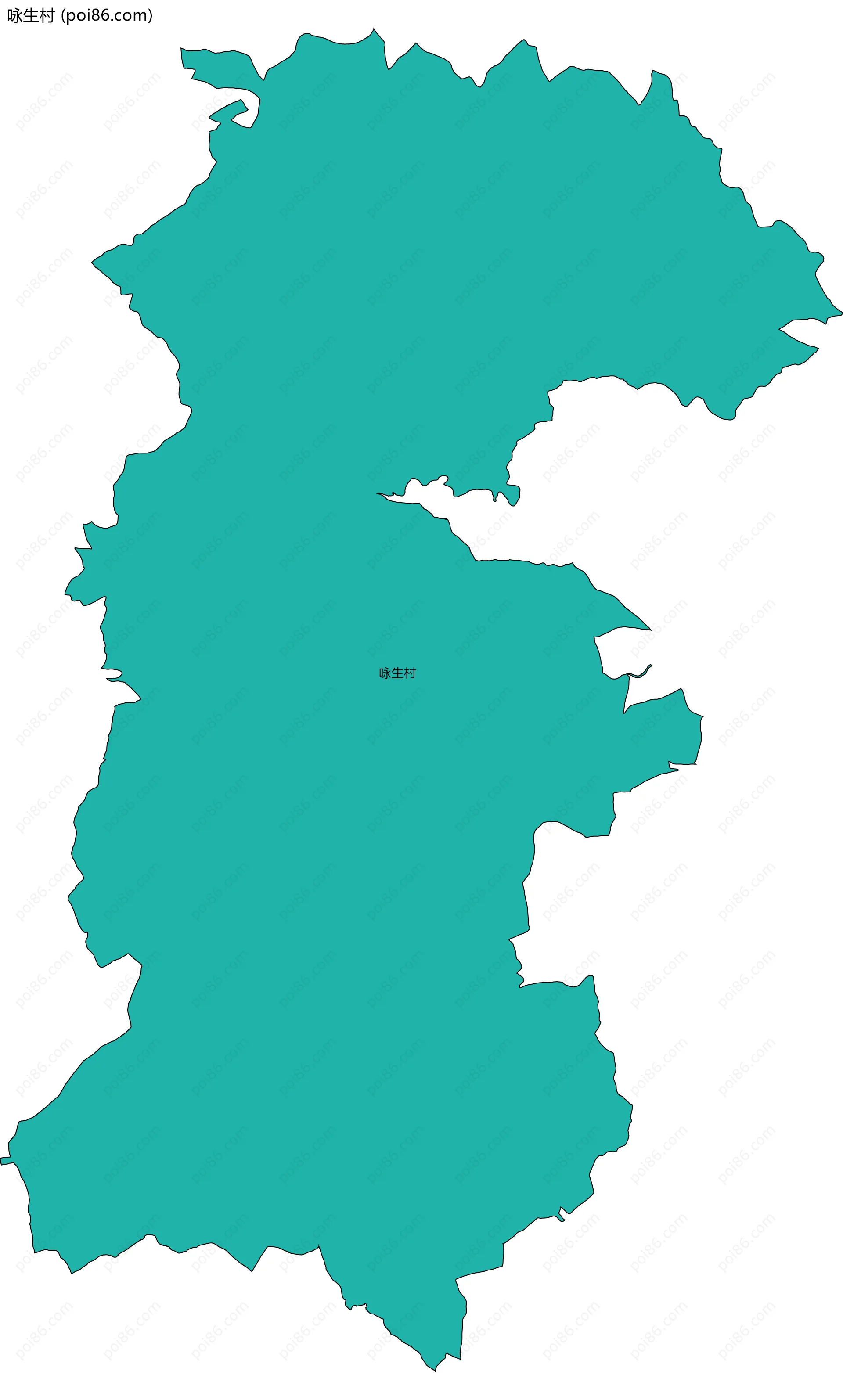 咏生村边界地图