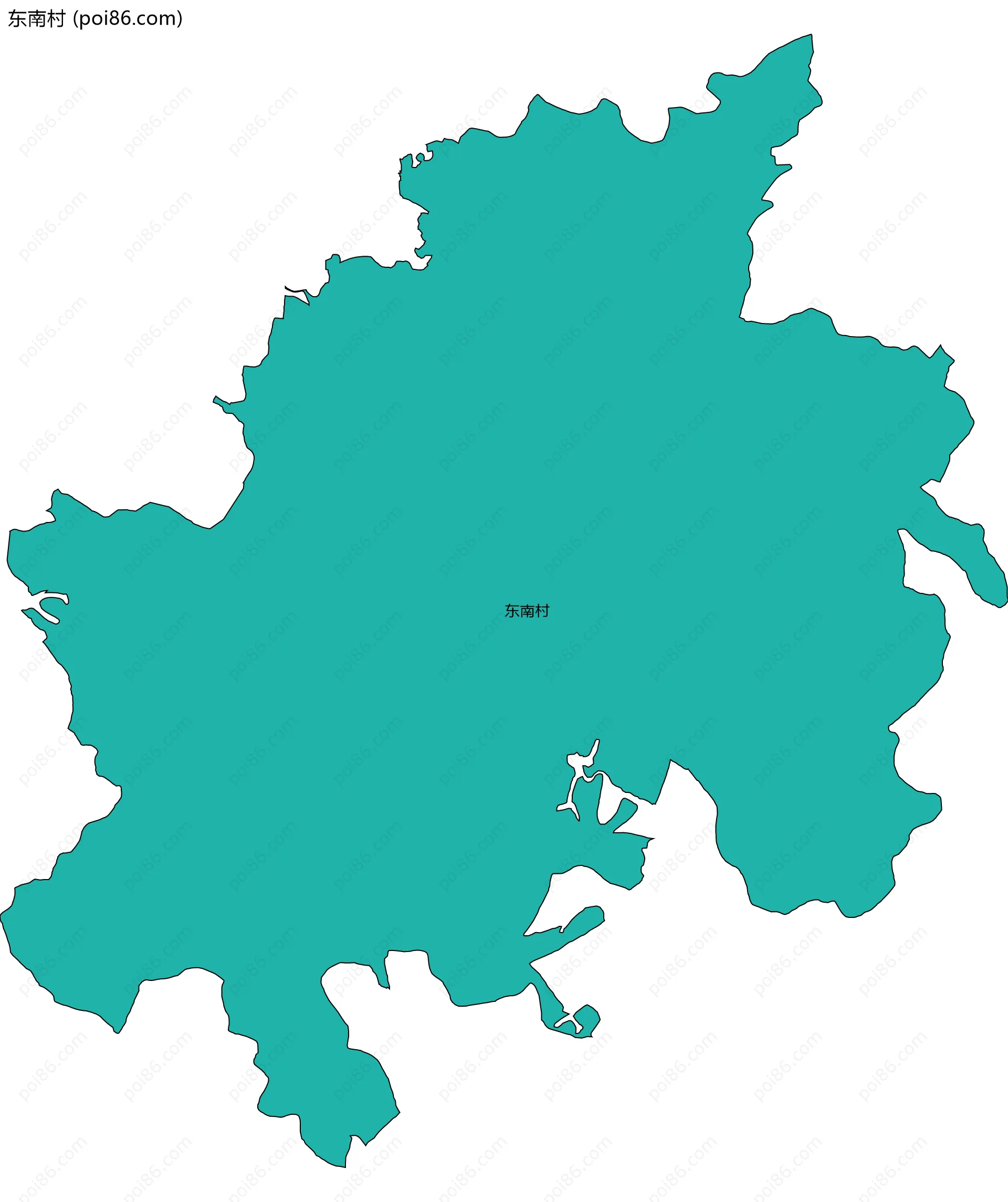 东南村边界地图