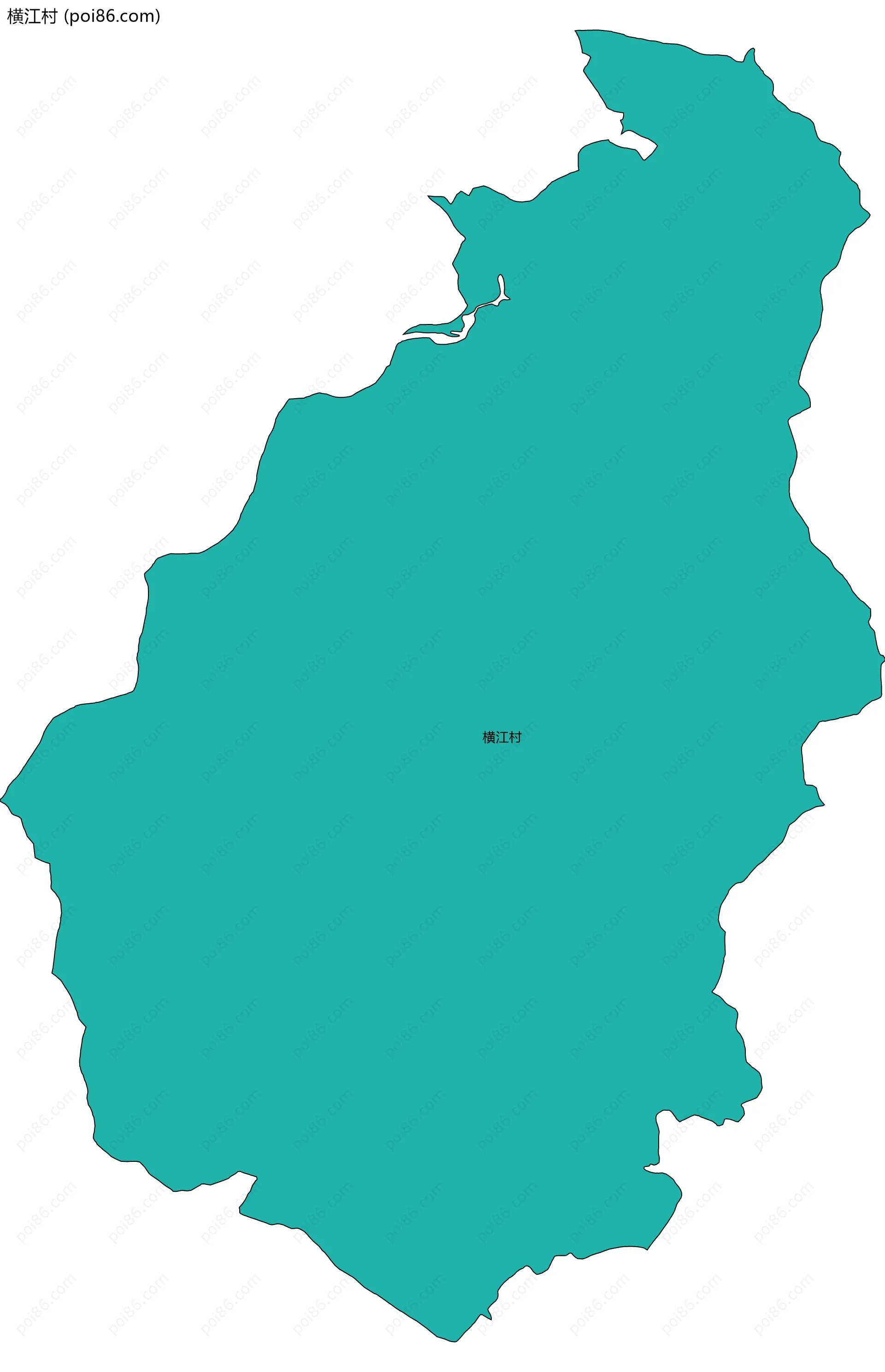 横江村边界地图