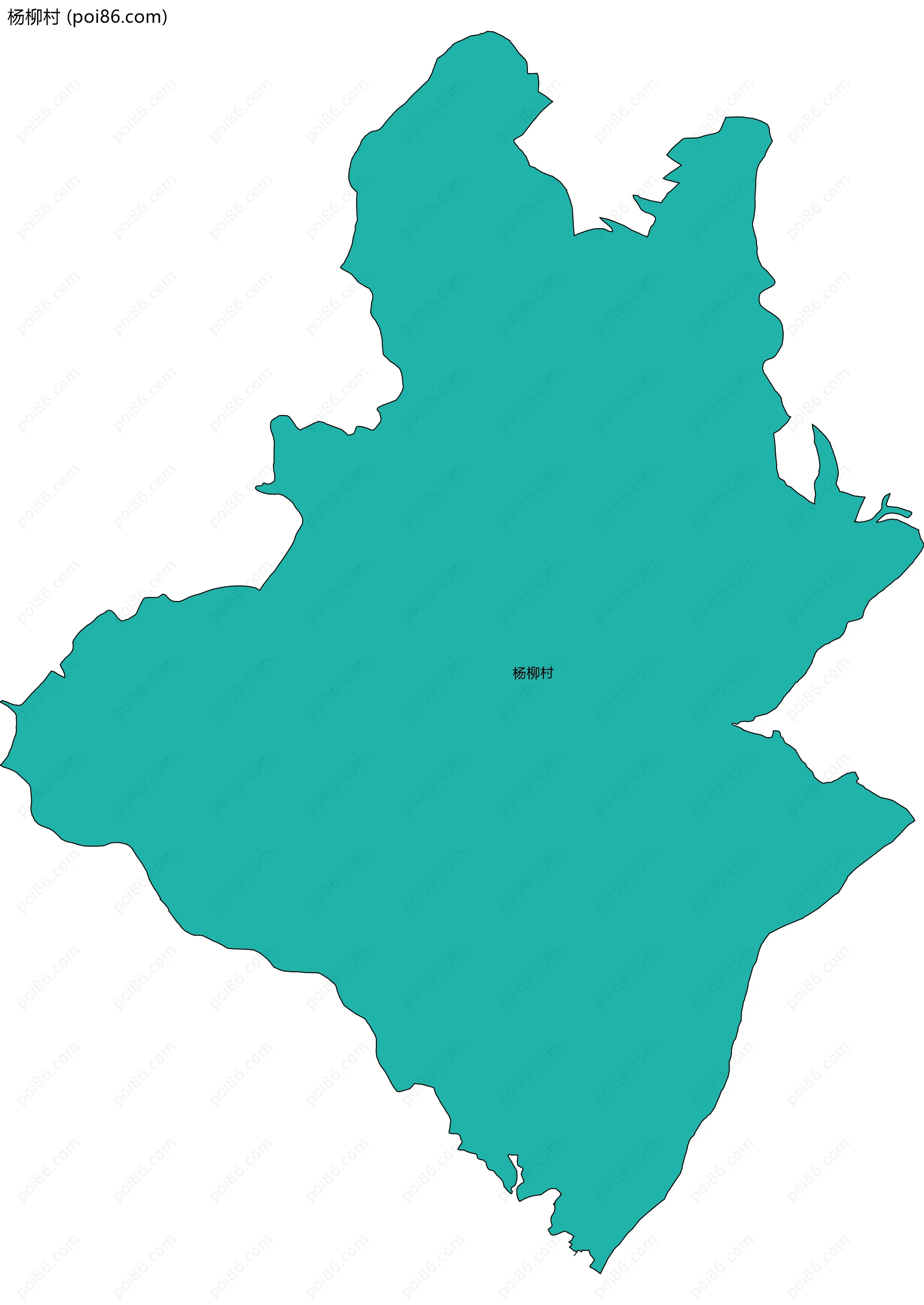 杨柳村边界地图