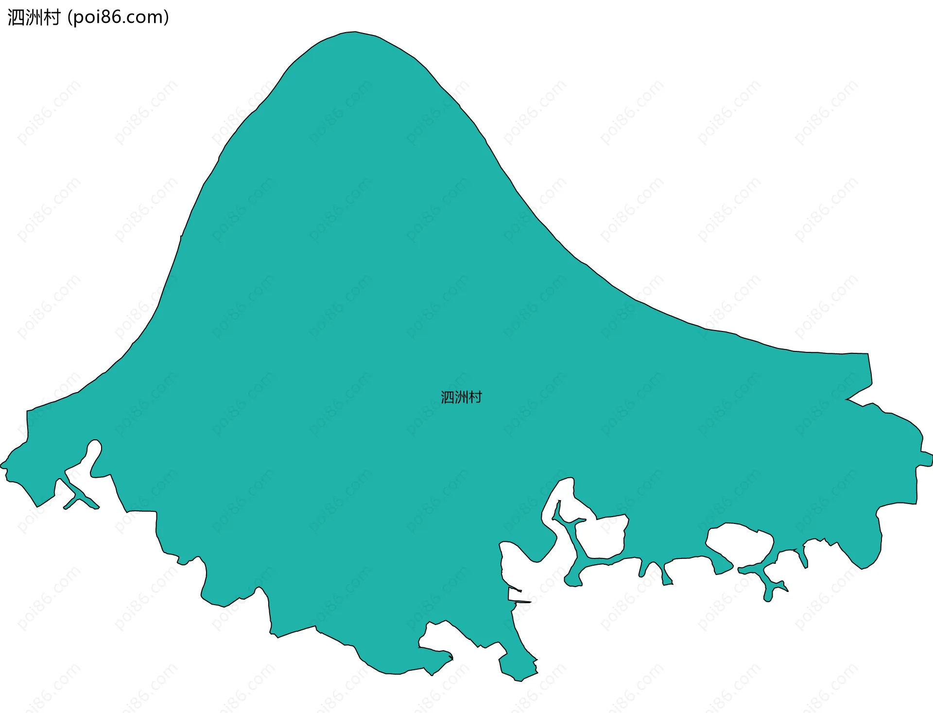 泗洲村边界地图