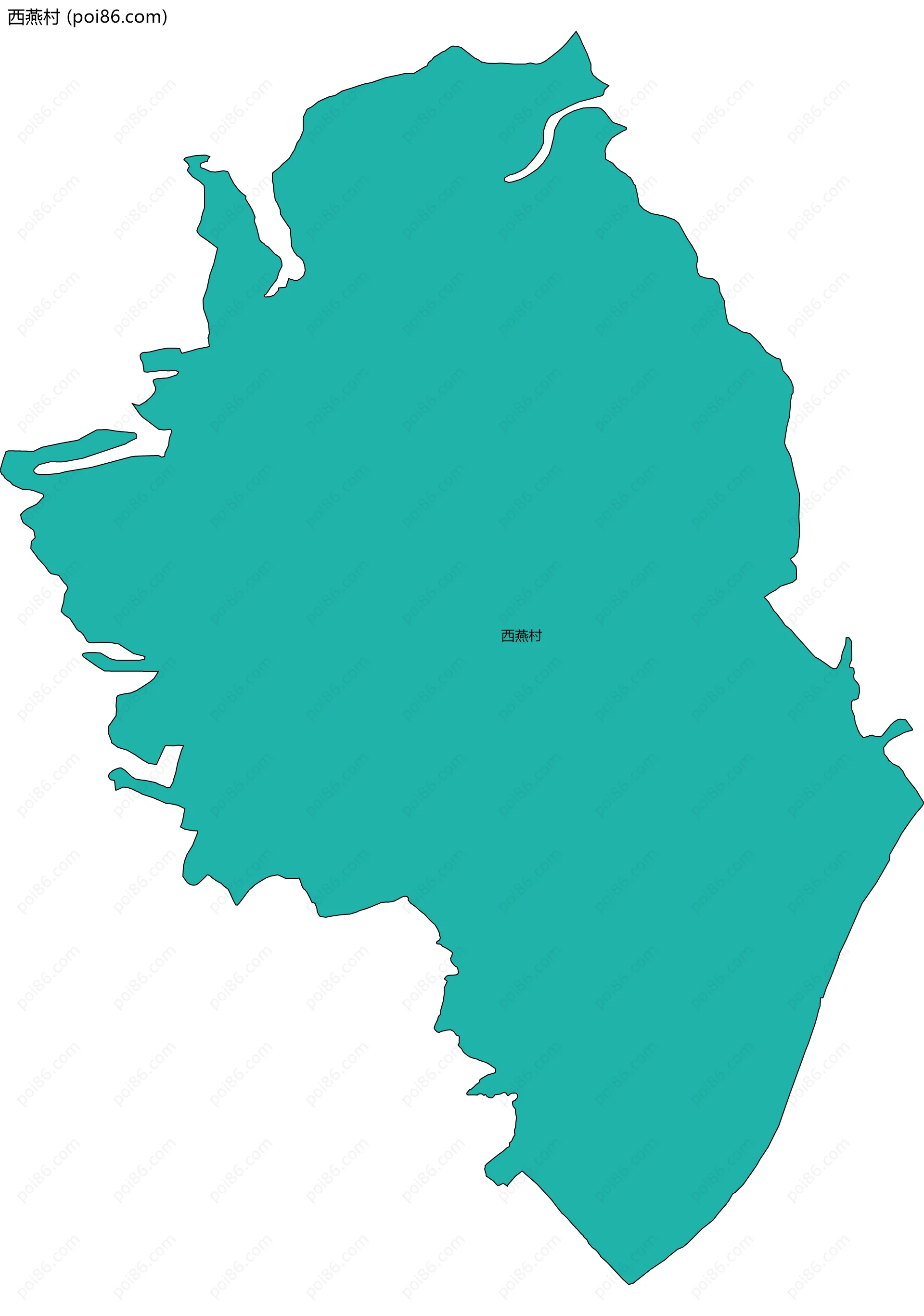 西燕村边界地图