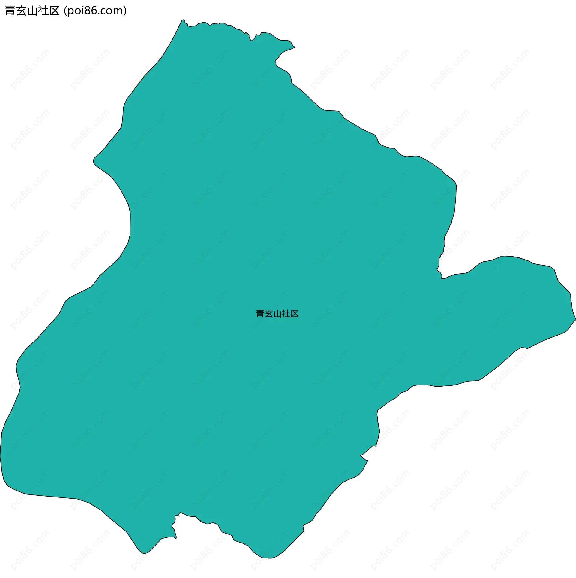 青玄山社区边界地图