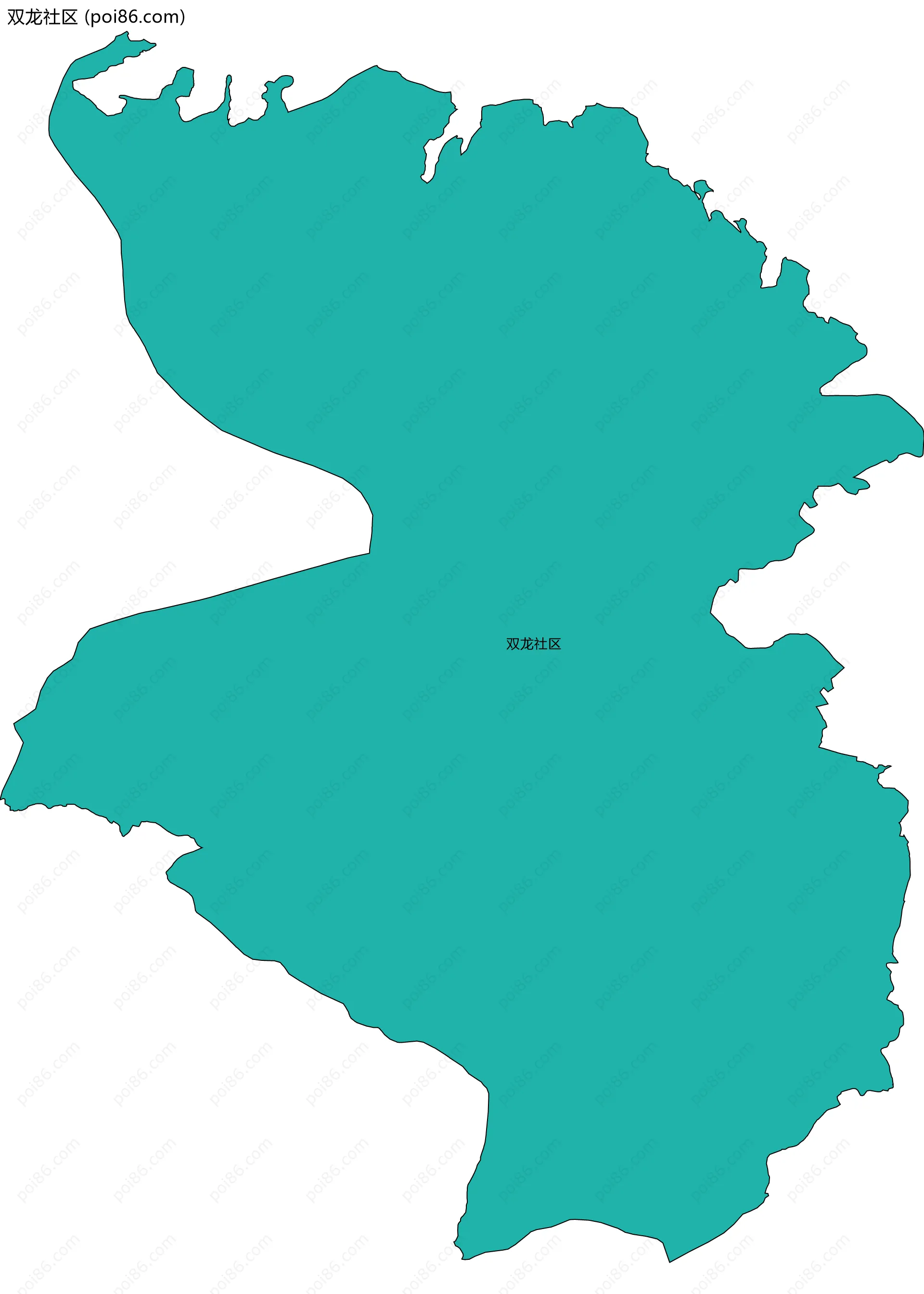 双龙社区边界地图