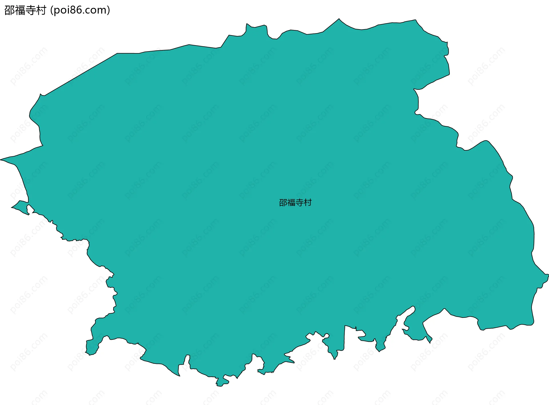 邵福寺村边界地图