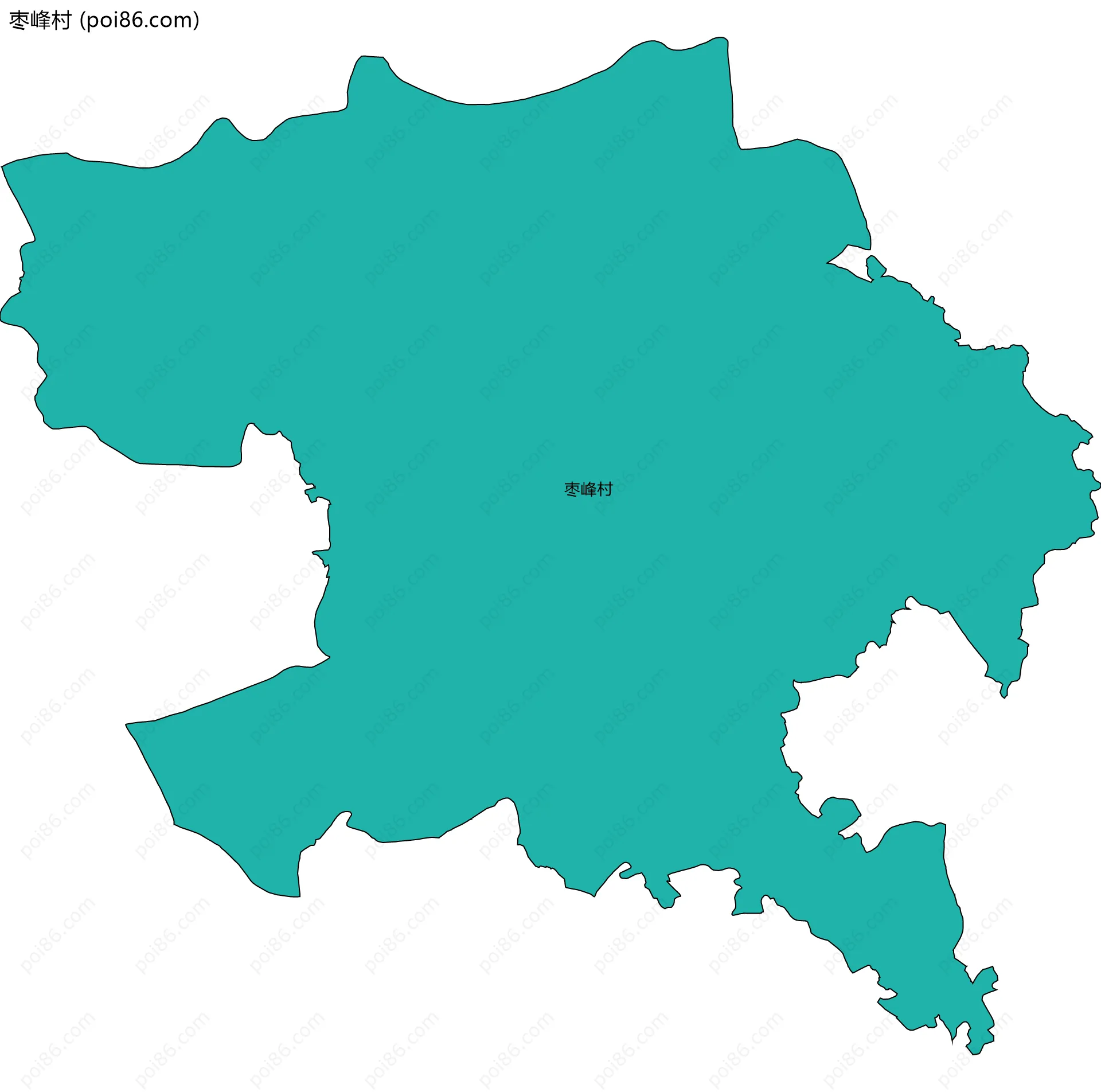 枣峰村边界地图