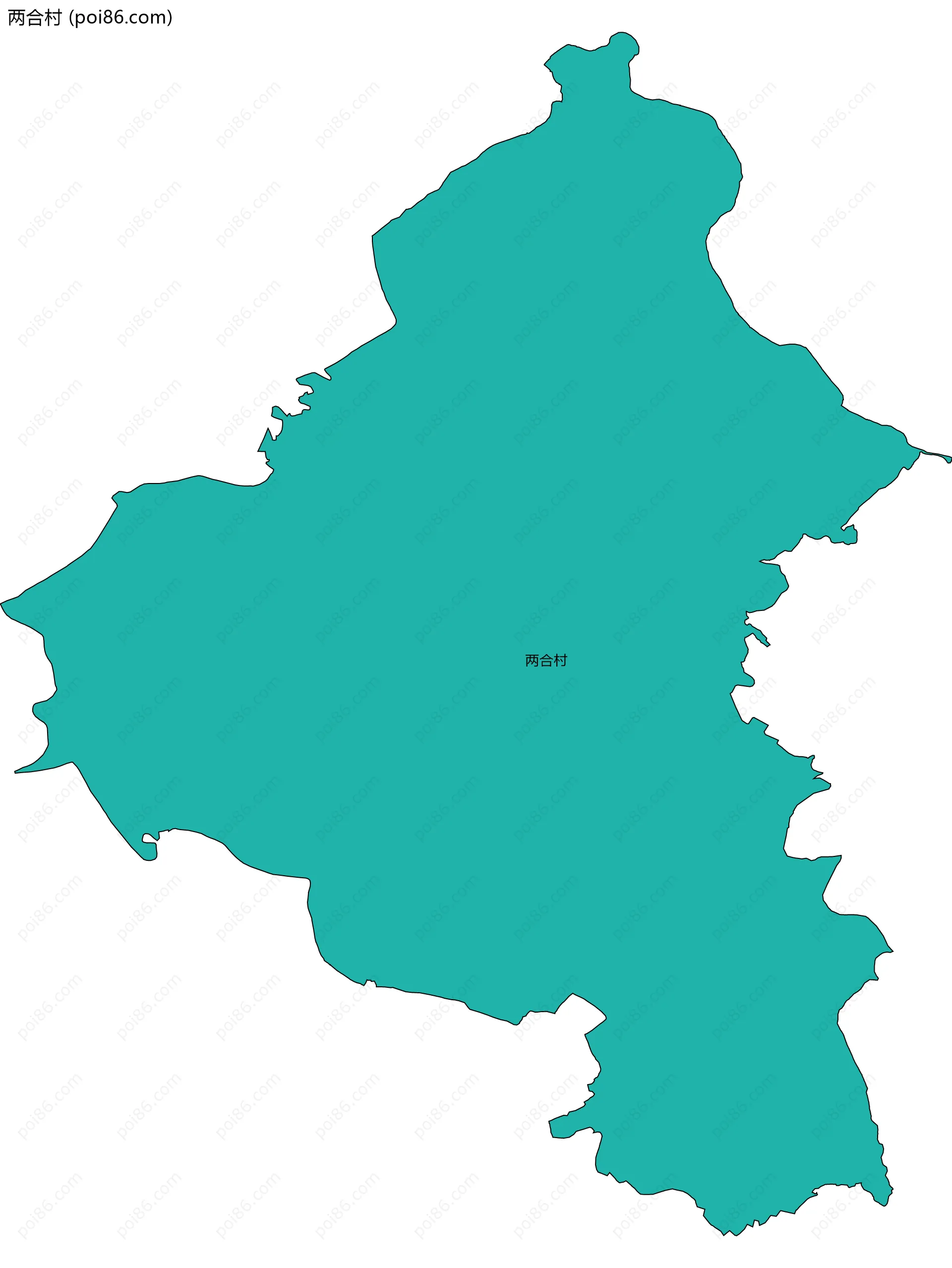 两合村边界地图