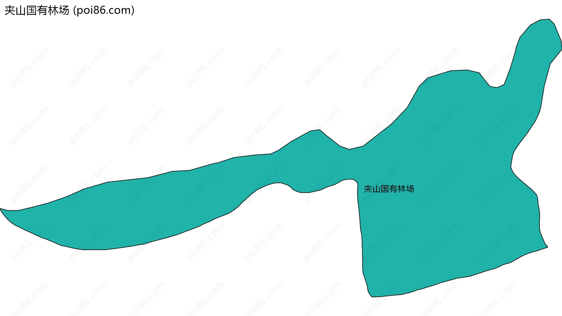 夹山国有林场边界地图