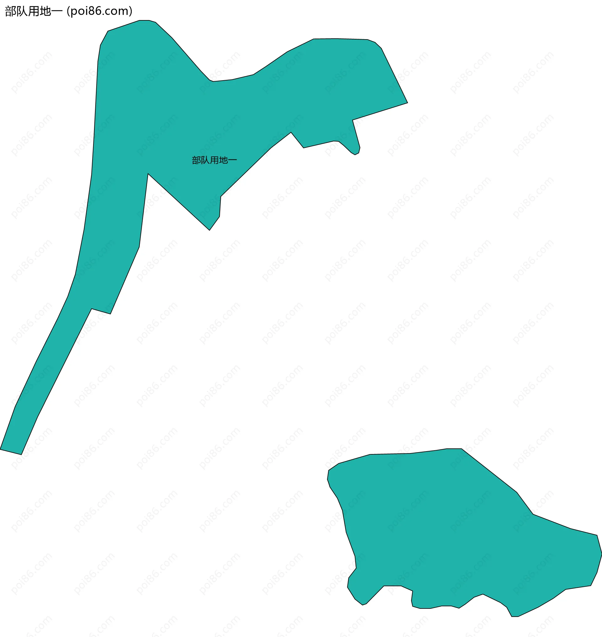 部队用地一边界地图