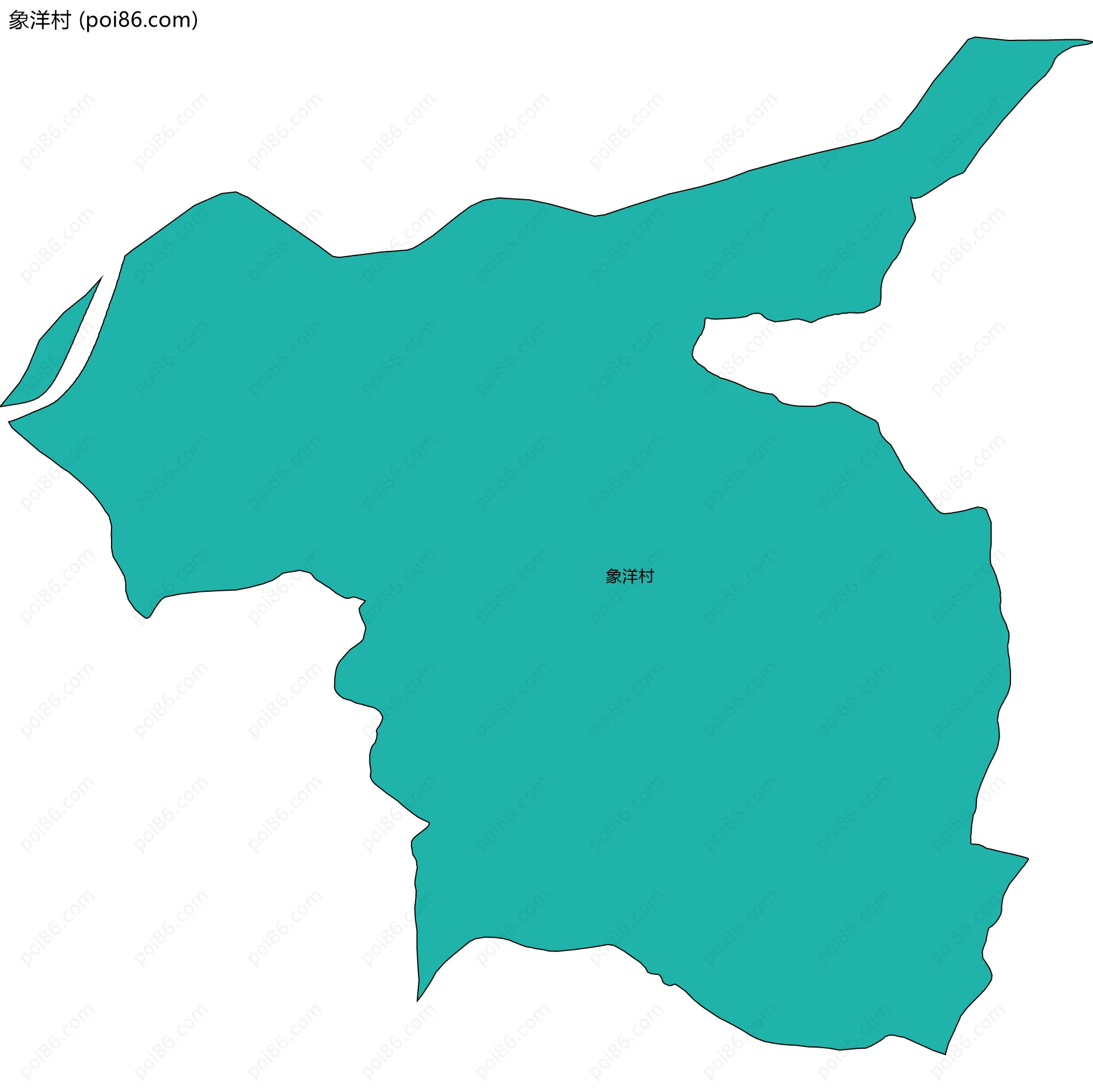 象洋村边界地图